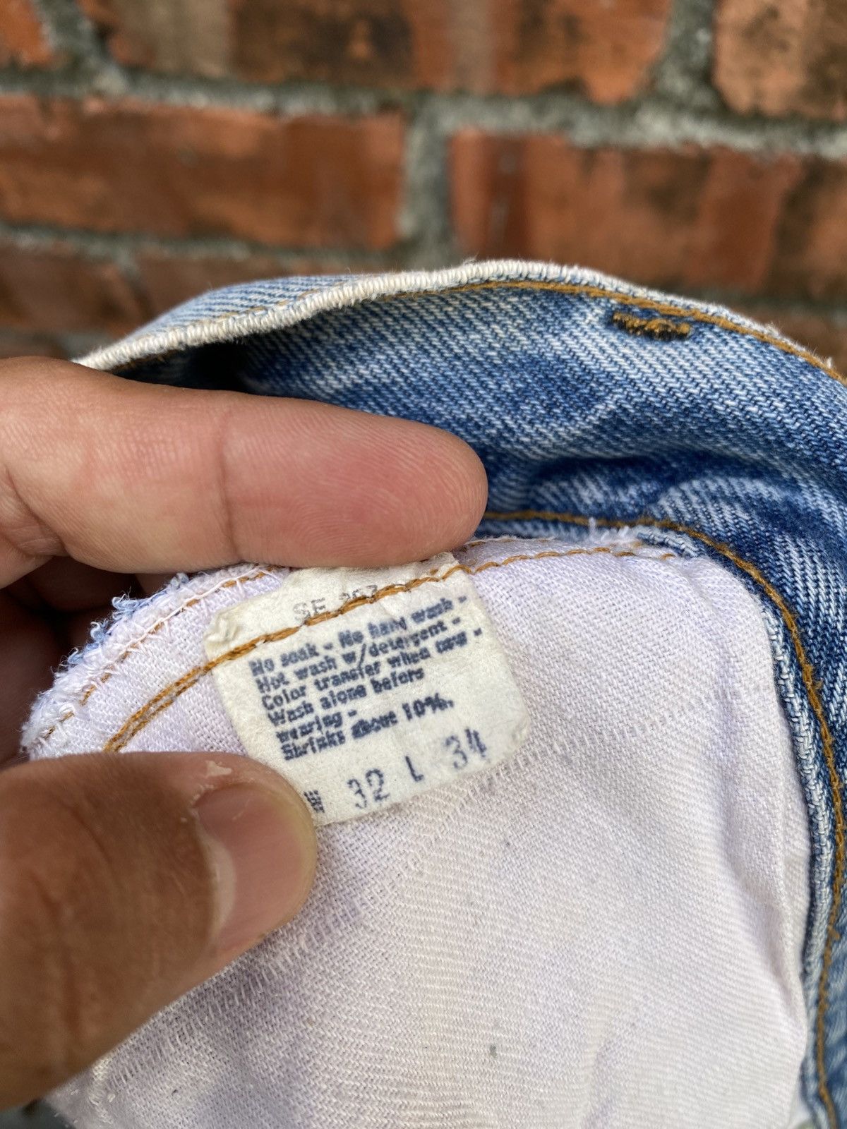 Levi's Vintage Clothing W30x30 Vintage levi's 501 redline distressed ripped USA Size US 30 / EU 46 - 11 Thumbnail