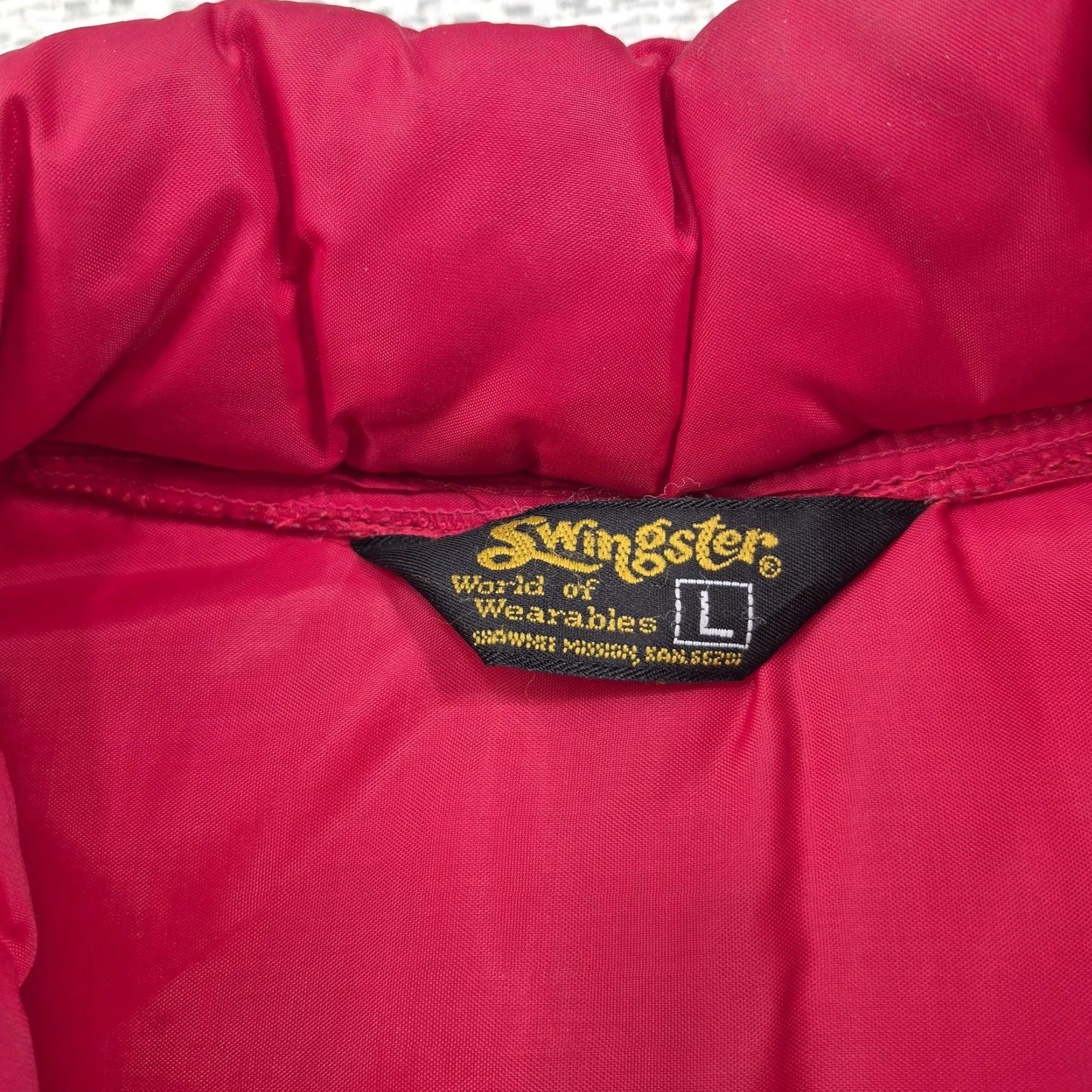 Vintage VINTAGE Swingster Vest Mens Large Red Puffer Quilted Union Made USA 70s 80s Size US L / EU 52-54 / 3 - 5 Thumbnail