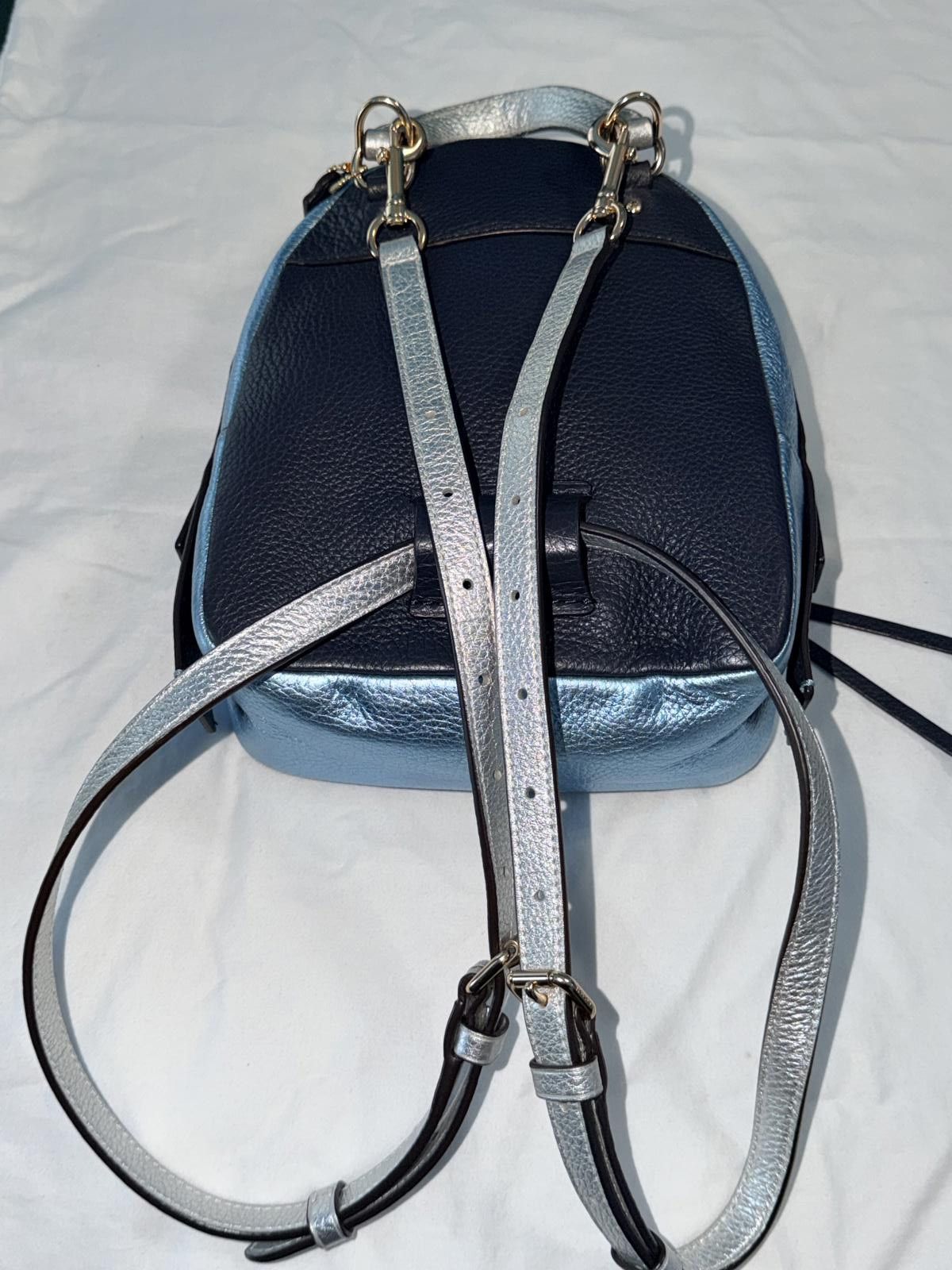 Coach Coach Andi Backpack In Colorblock Metallic Midnight Blue Size ONE SIZE - 3 Thumbnail