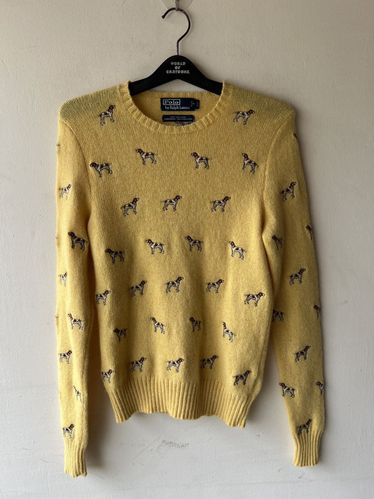 Polo Ralph Lauren VTG 90s P Ralph Lauren Dog Embroidery Wool Knitwear Sweater Size US S / EU 44-46 / 1 - 2 Thumbnail