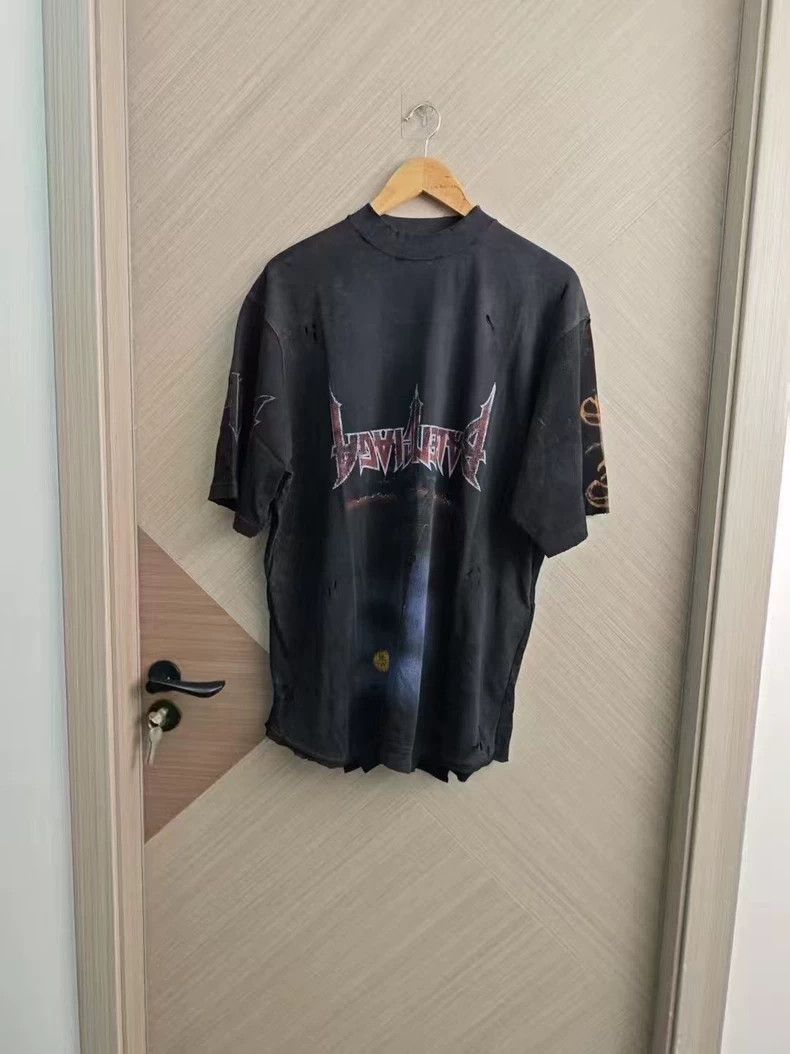 Balenciaga Balenciaga Make short sleeves for flame damage of old iron Size US M / EU 48-50 / 2 - 1 Thumbnail