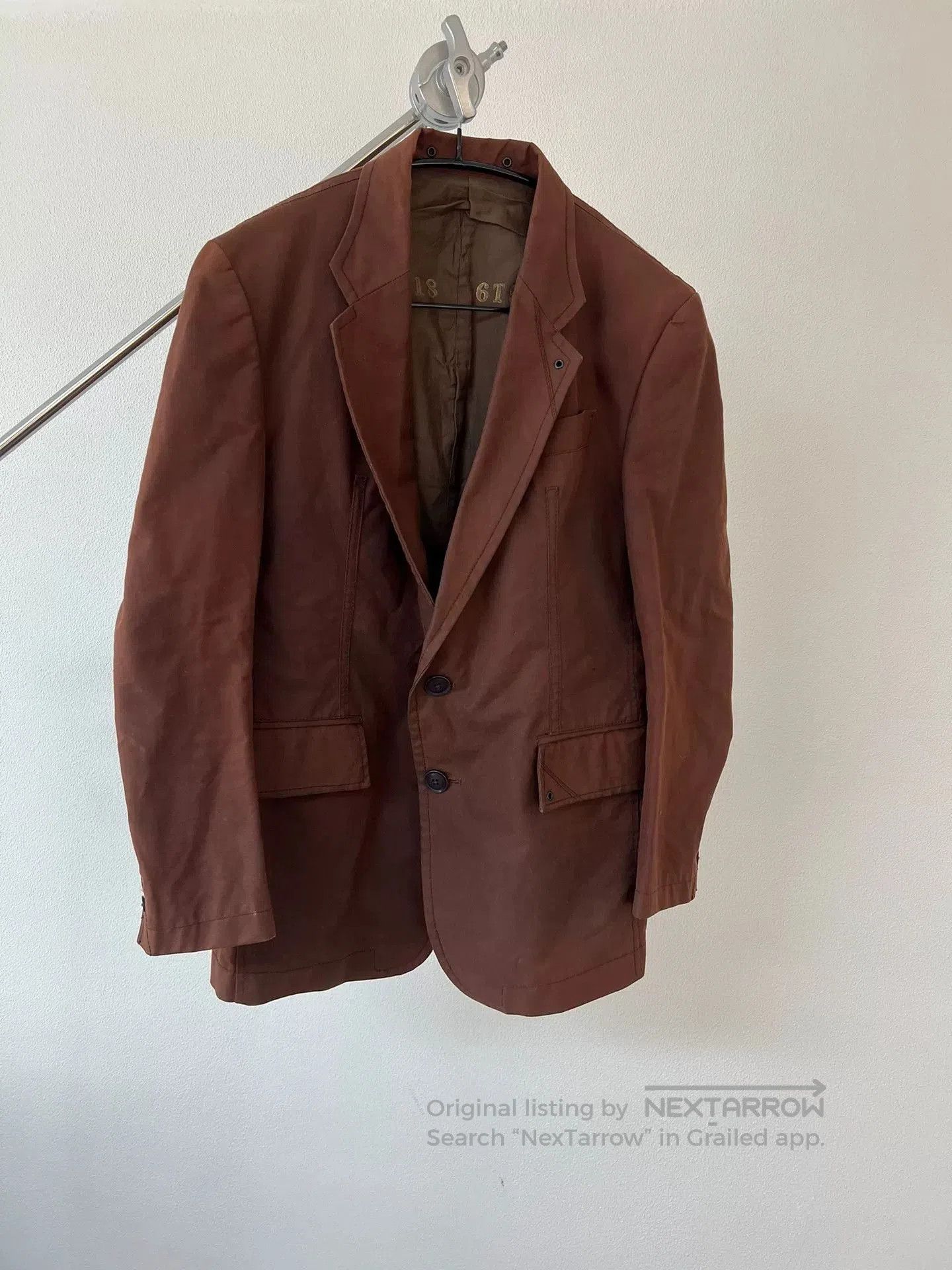 Yohji Yamamoto Yohji Yamamoto Brick Red Shoulder Jacket. Size US M / EU 48-50 / 2 - 1 Thumbnail