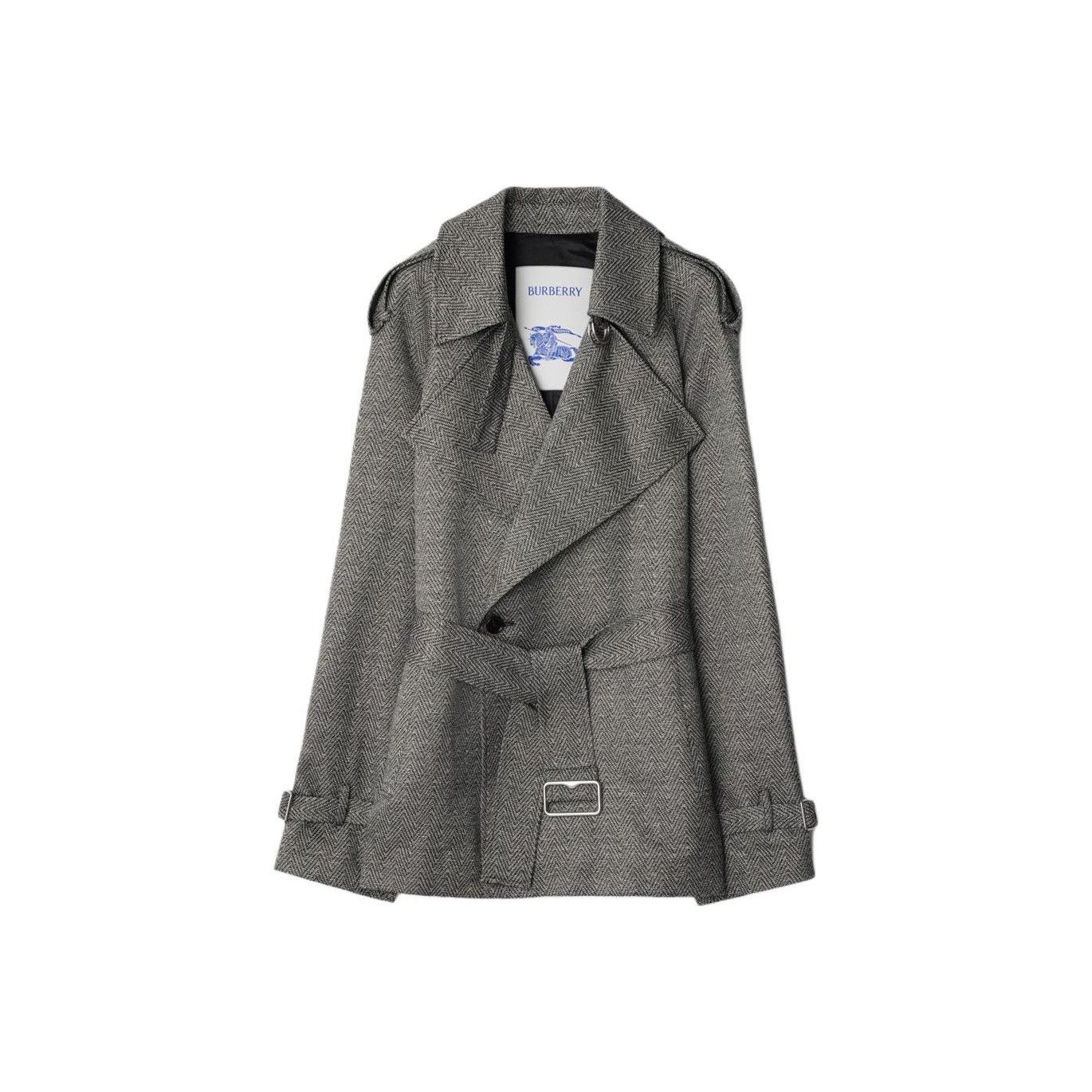 Burberry Burberry Herringbone Double-Breasted Jacket US 2 Size XS / US 0-2 / IT 36-38 - 1 Thumbnail