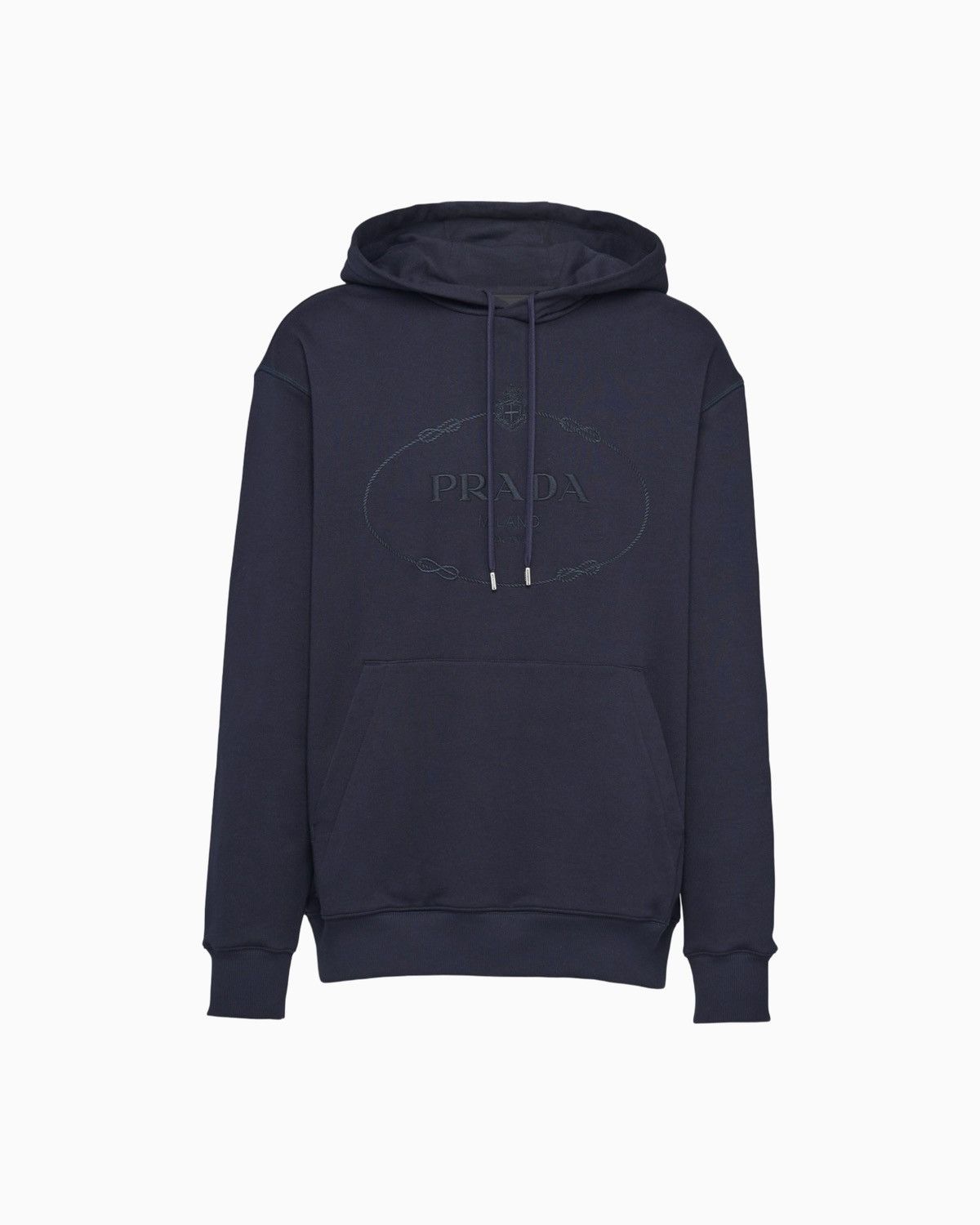 Prada Prada Embroidered Logo Hoodie | Grailed