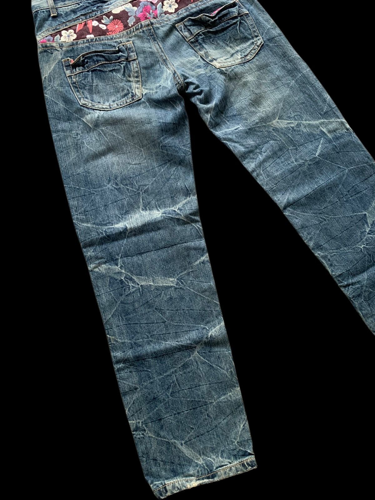 Japanese Brand × Kapital Vintage Denim Floral Japanese Style Distressed Jeans Size 32" / US 10 / IT 46 - 14 Thumbnail