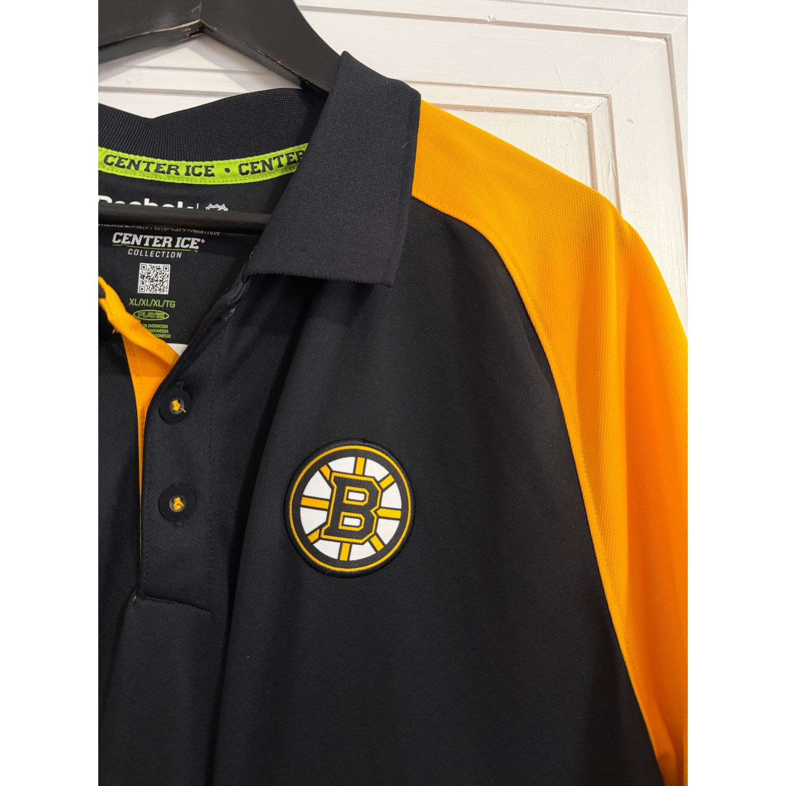 Reebok Boston Bruins Reebok NHL Hockey Polo Shirt Men's Size XL Size US XL / EU 56 / 4 - 2 Thumbnail