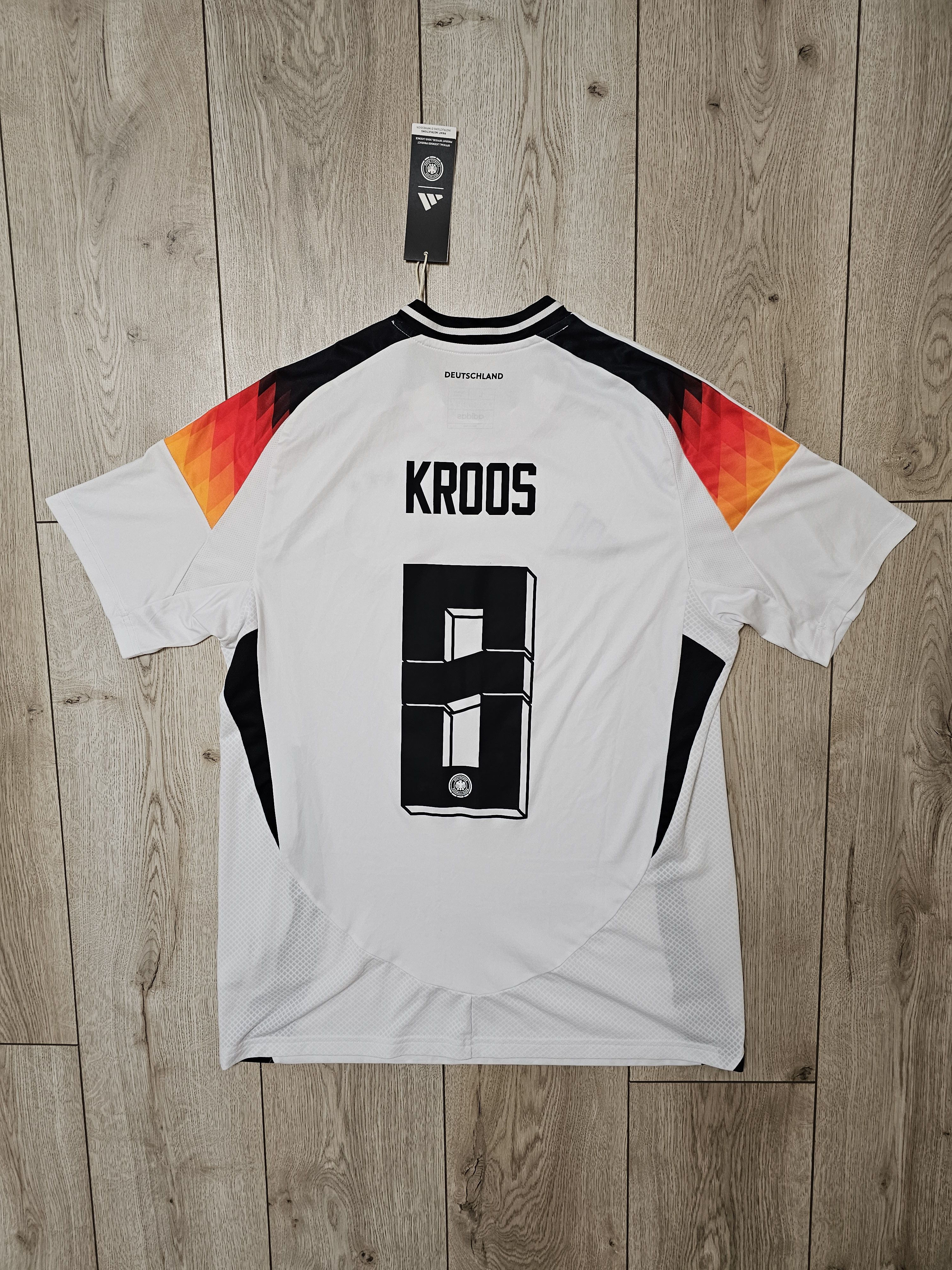 Adidas GERMANY 2024 HOME EURO KROOS FOOTBALL SHIRT SOCCER JERSEY Size US L / EU 52-54 / 3 - 2 Thumbnail