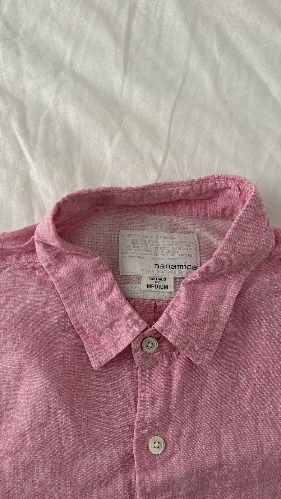 Nanamica aa . M . NEW . 100% LINEN SHIRT - MADE IN JAPAN Size US M / EU 48-50 / 2 - 5 Thumbnail