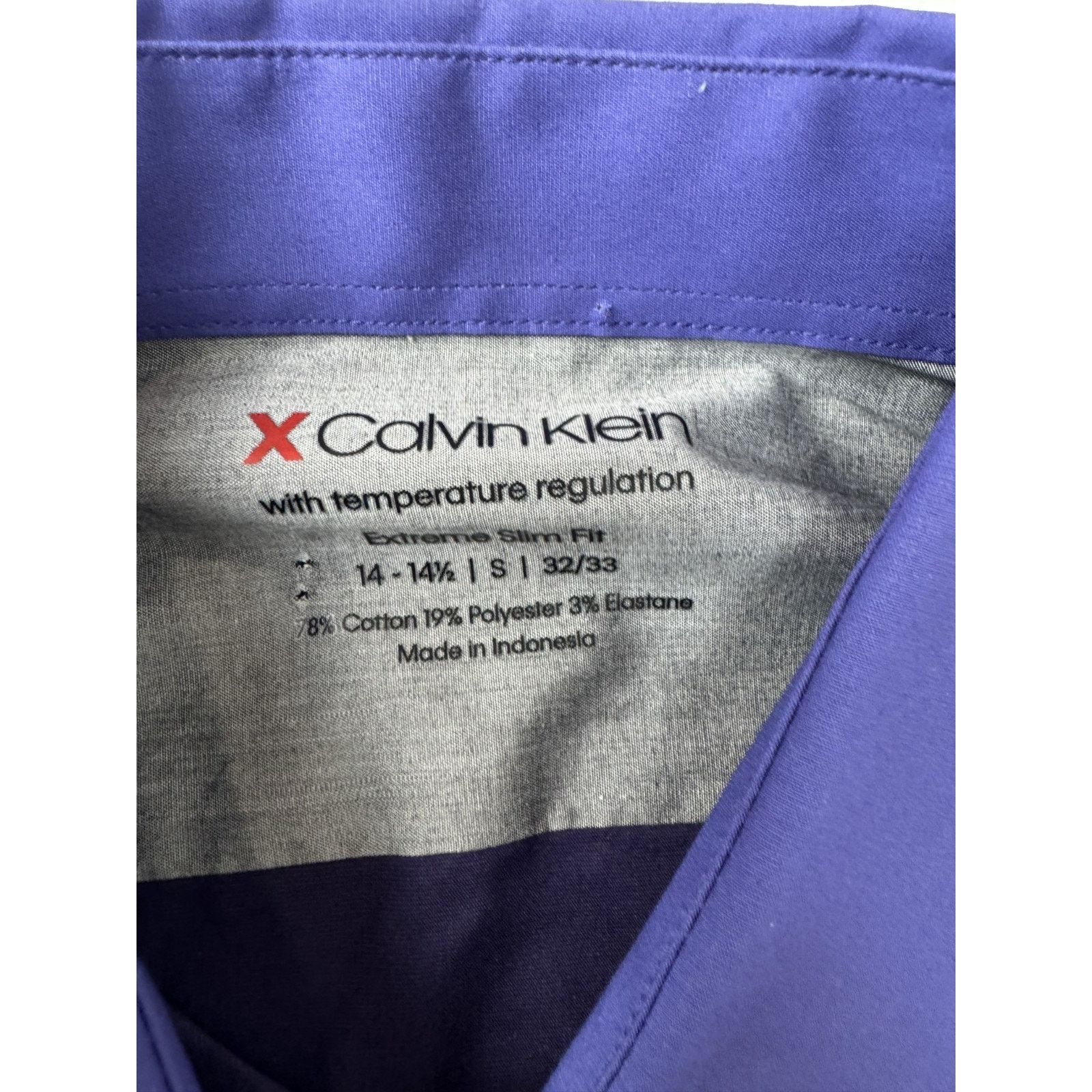 Calvin Klein Calvin Klein Purple Shirt Size S Whimsigoth Contrast Trim Size US S / EU 44-46 / 1 - 4 Thumbnail