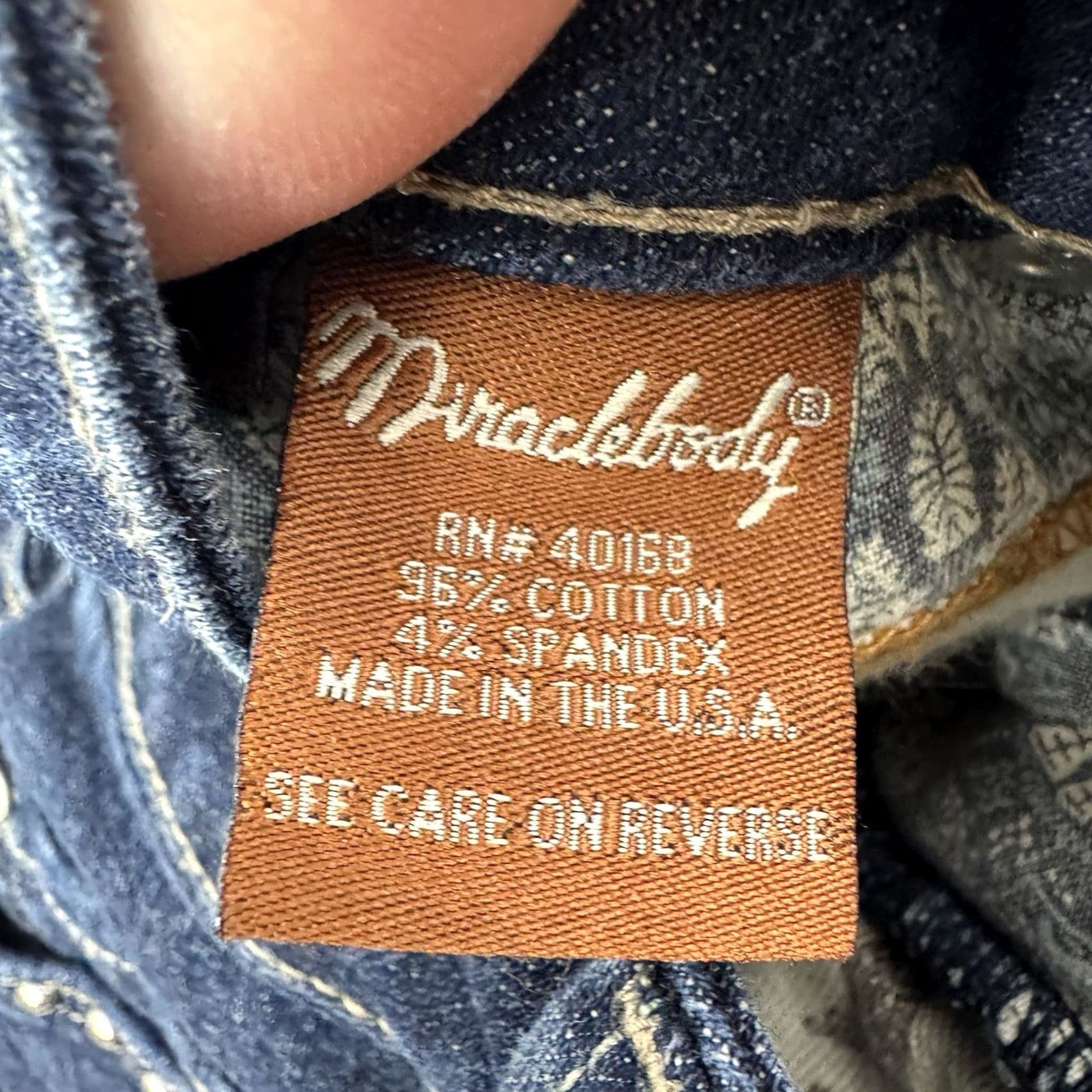 Vintage VINTAGE MiracleBody Y2K Bootcut Jeans Womens 8 Mid Hipster Blue 32in Inseam Regular 8.5-10.5in Rise Mens? Womens Size 30" / US 8 / IT 44 - 5 Thumbnail