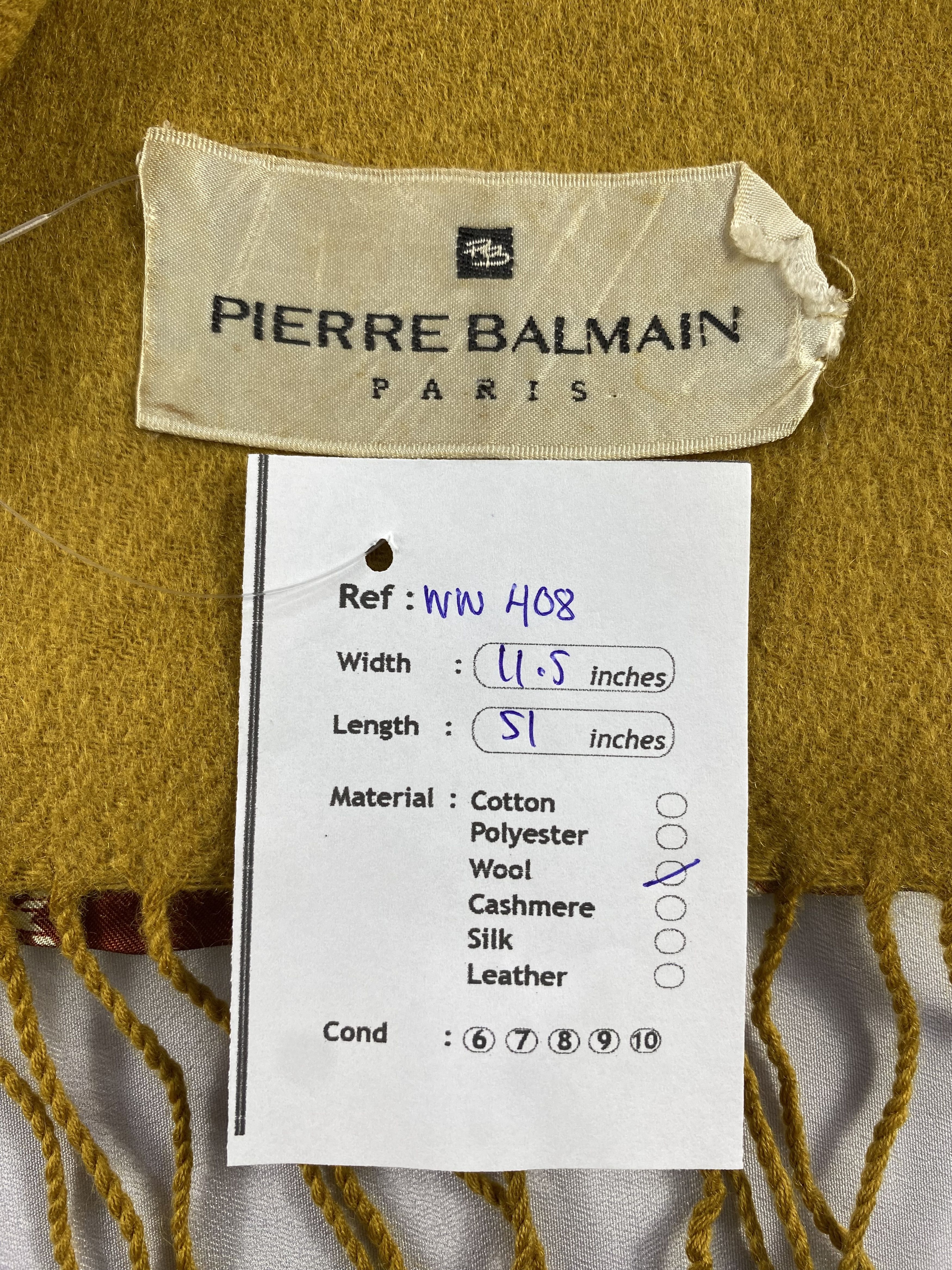 Vintage Pierre Balmain Scarf / Muffler / Neckwear - WW408 Size ONE SIZE - 6 Thumbnail
