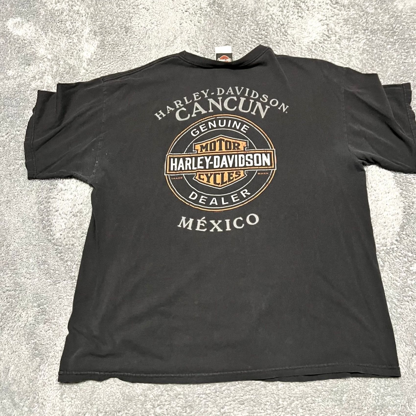 Harley Davidson Harley Davidson Shirt Men XL Black Cancun Biker T Shirt Motorcycles Regular Size US XL / EU 56 / 4 - 4 Thumbnail