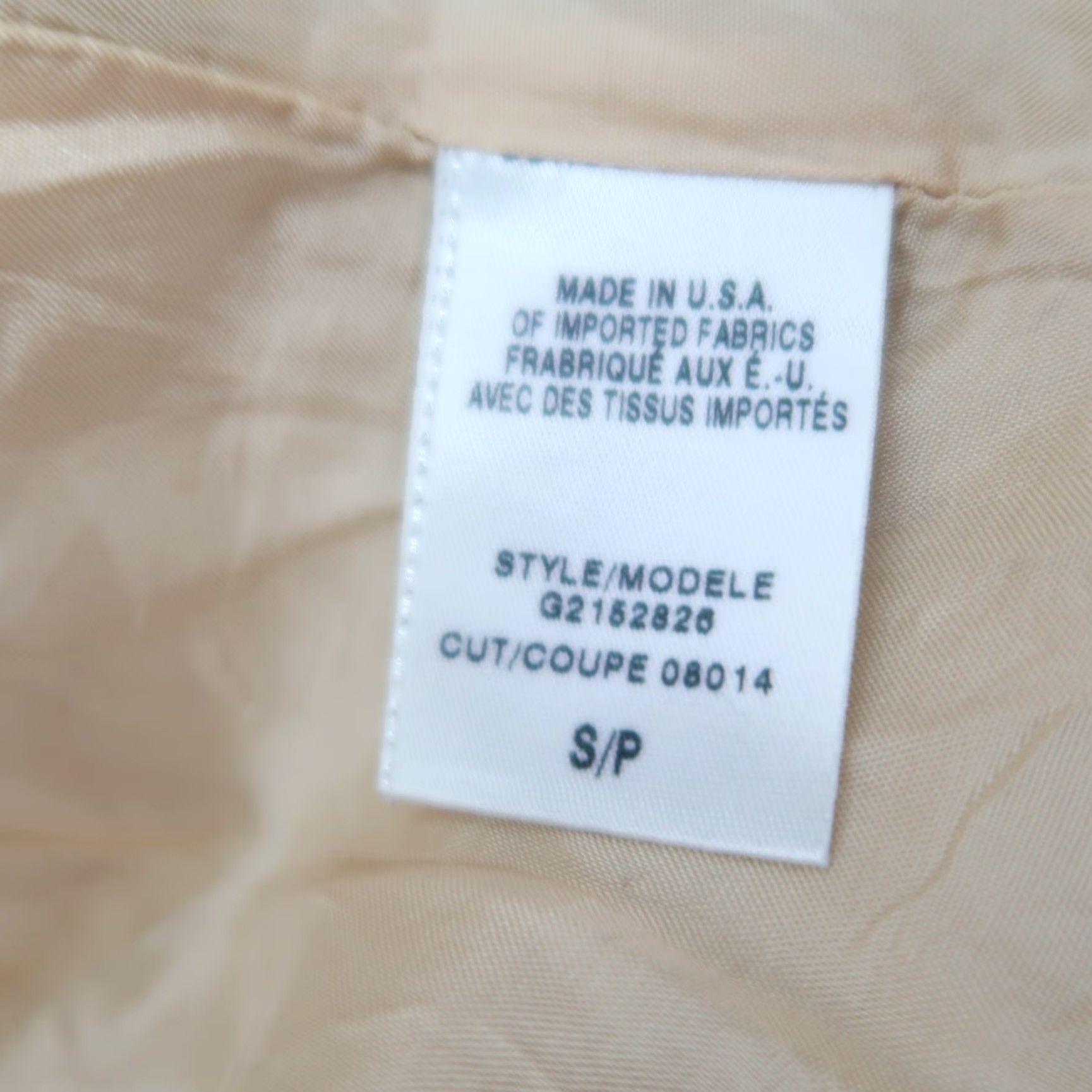 Guess VINTAGE Guess Khaki Tan Double Breasted Jacket S Mens/Adults, Cotton, 90s, Casual, Regular Fit, 25" Length Size S / US 4 / IT 40 - 7 Thumbnail