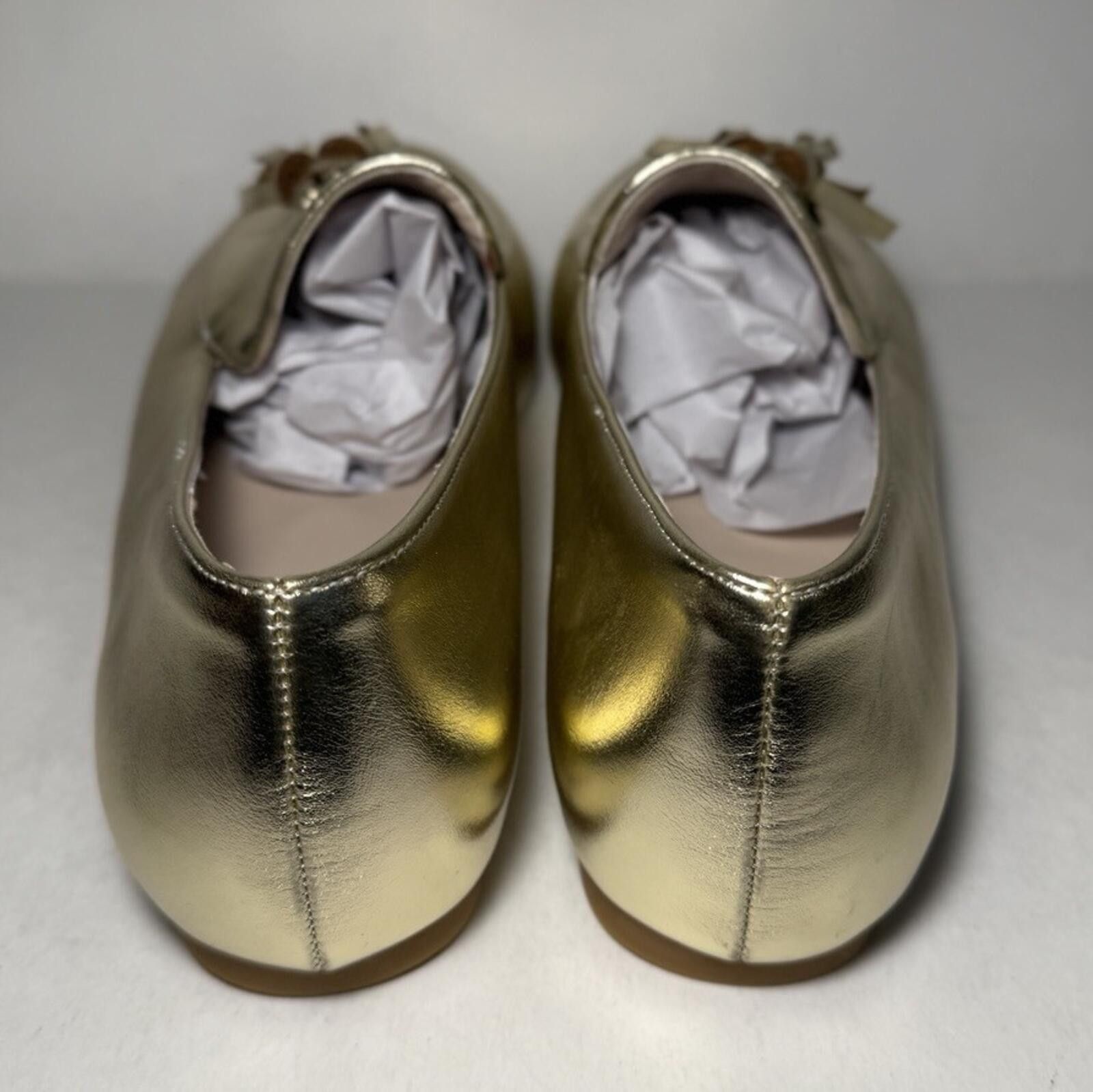The Unbranded Brand Women's Flat Fashion Loafers Tassels Round Toe Gold Metallic Size US 12 / IT 42 - 4 Thumbnail
