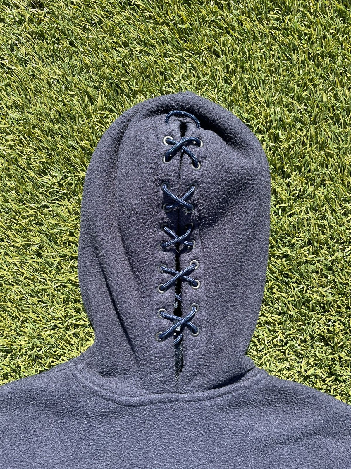 Vetements SS19 Vetements Navy Fleece Gimp Mask Zip Up Bullet Hoodie Size US S / EU 44-46 / 1 - 9 Thumbnail