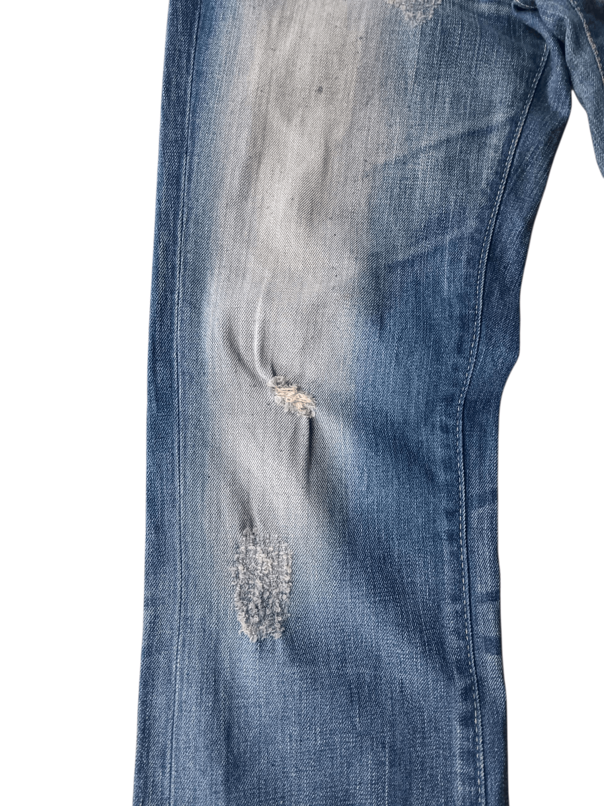 Vanquish Vanquish gold flared ripped jeans Size US 33 - 6 Thumbnail