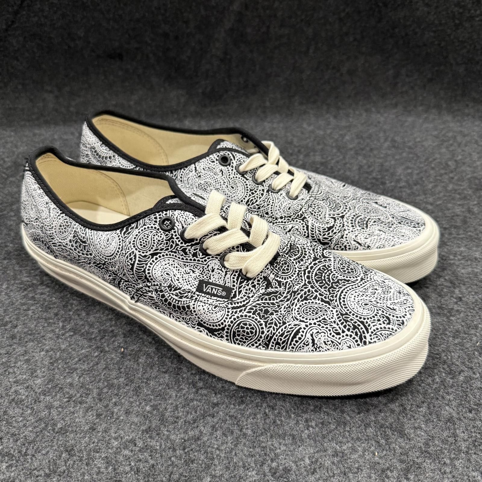 Vans Vans Shoes Men's 12 Black White Vault LX Dragon Paisley Size US 12 / EU 45 - 1 Thumbnail
