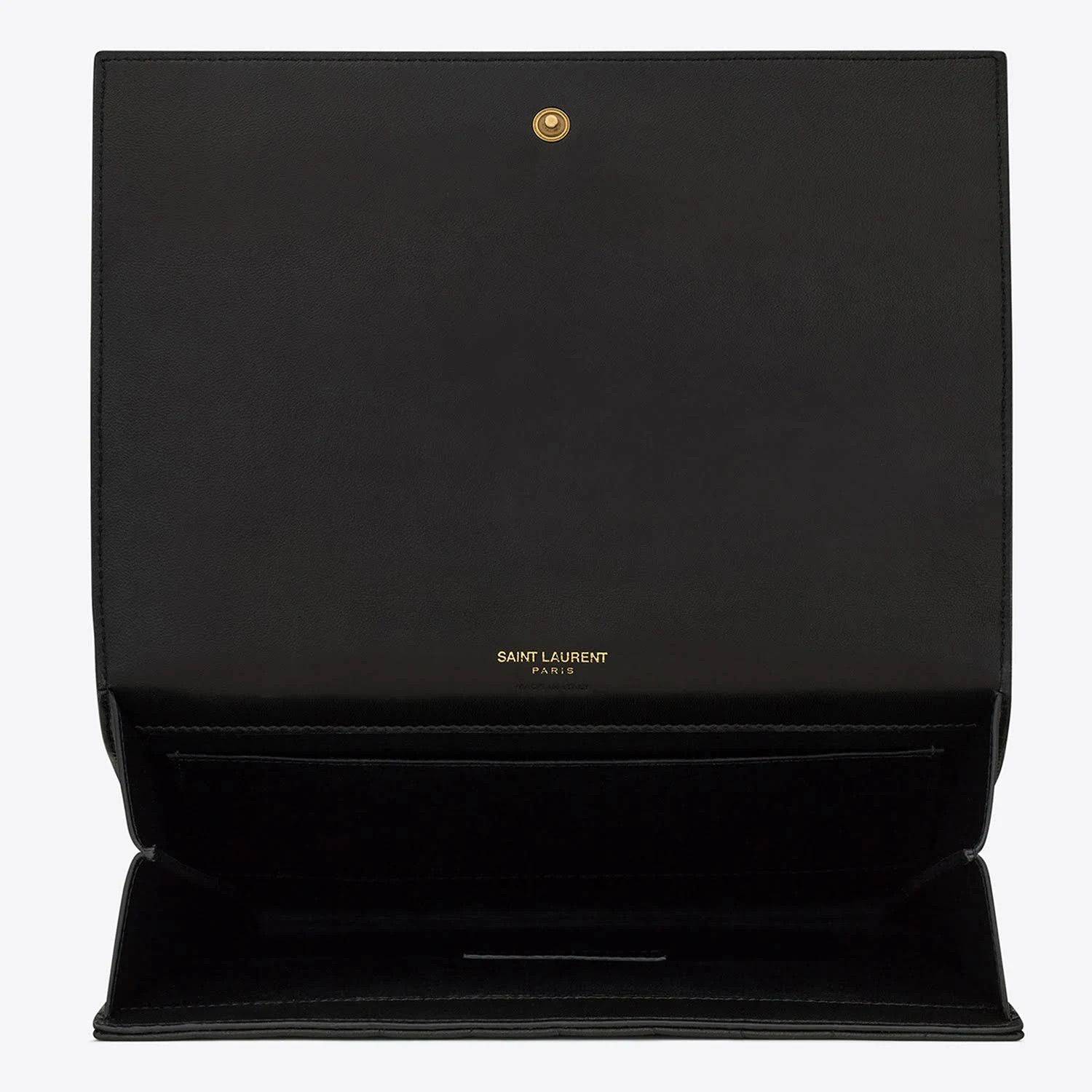 Saint Laurent Paris o1s1wg111024 Size: OS / Flap Pouch in Nero Size ONE SIZE - 8 Thumbnail