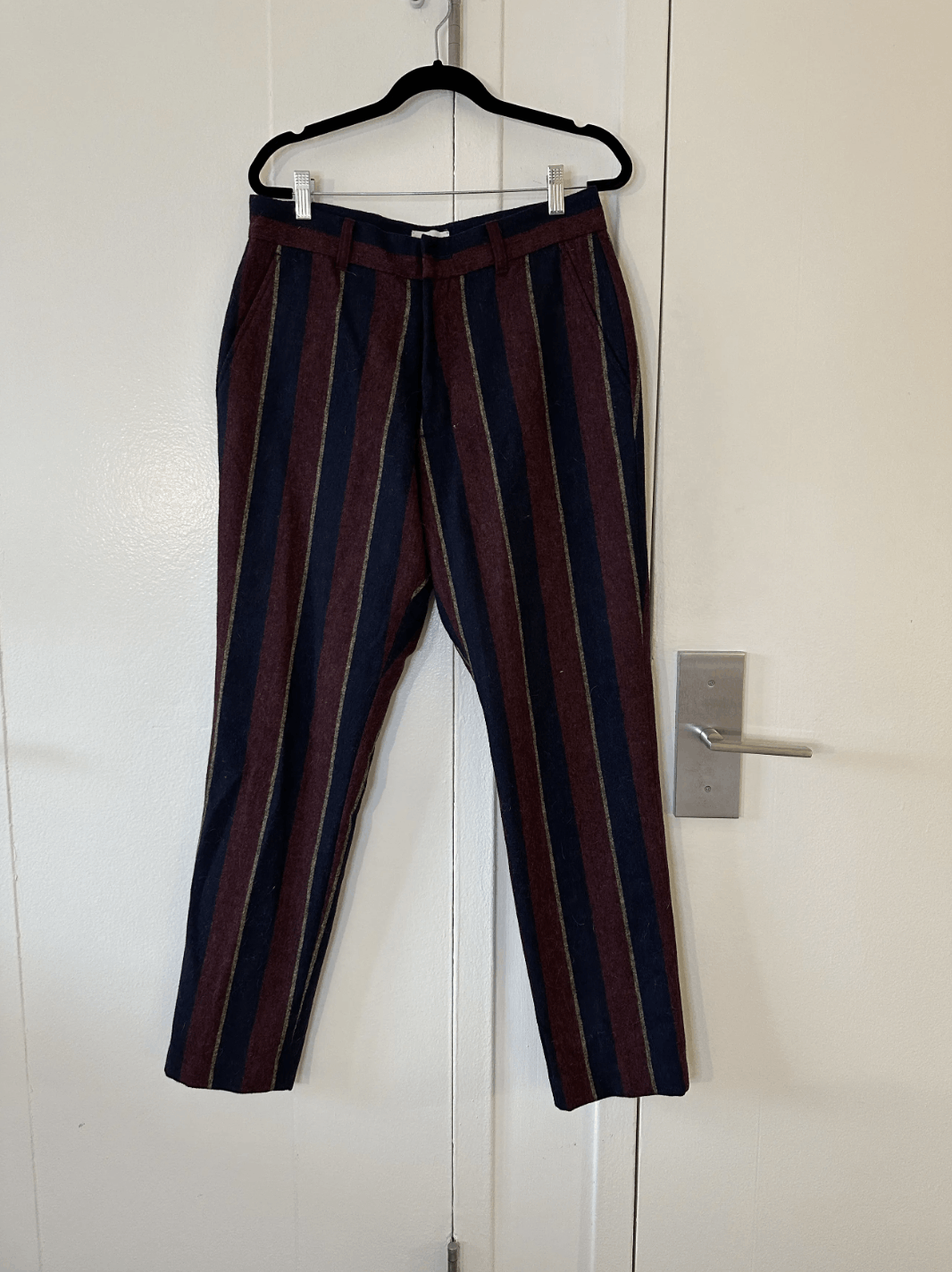 Pre-owned Aimé Leon Dore Multi Stripe Wool Blend Trousers