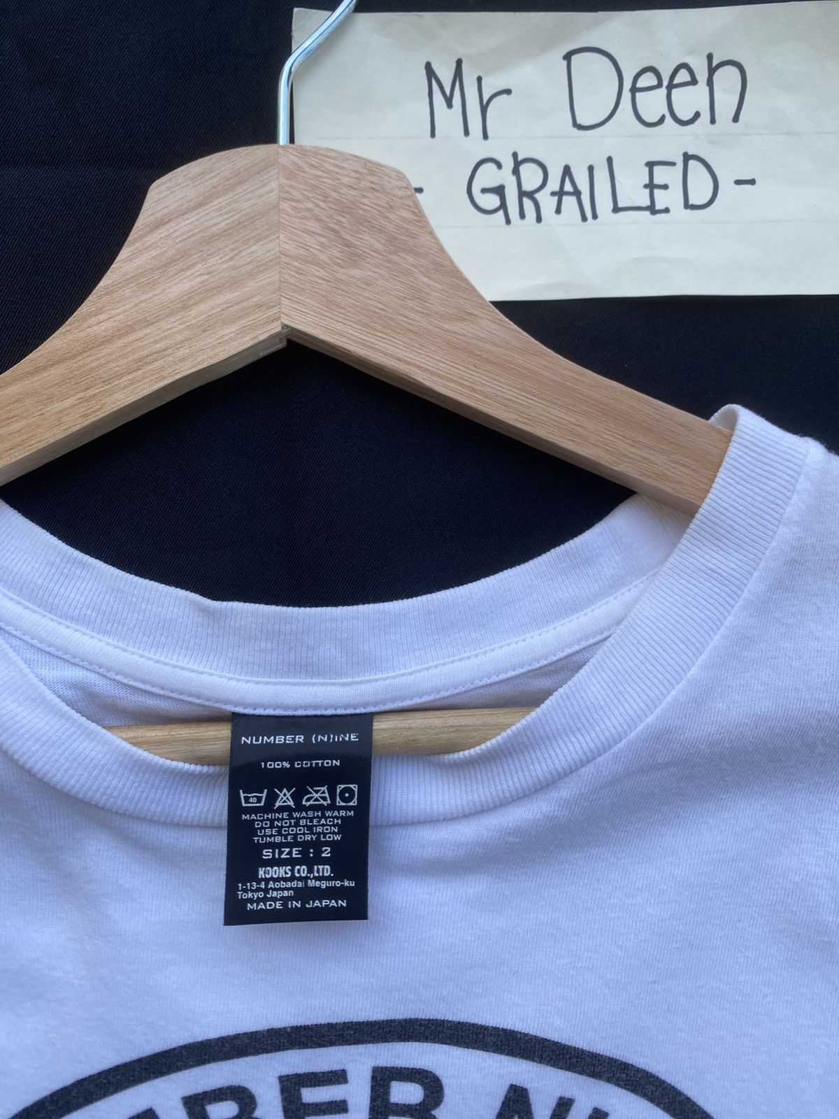 Number (N)ine Rare Number Nine Foreign Man Tshirt Size US M / EU 48-50 / 2 - 13 Thumbnail