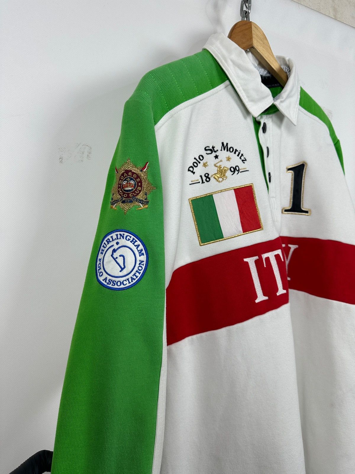 Vintage 2011 Vintage Polo St.Moritz Italy Team Long Sleeve T-Shirt Size US XL / EU 56 / 4 - 7 Thumbnail