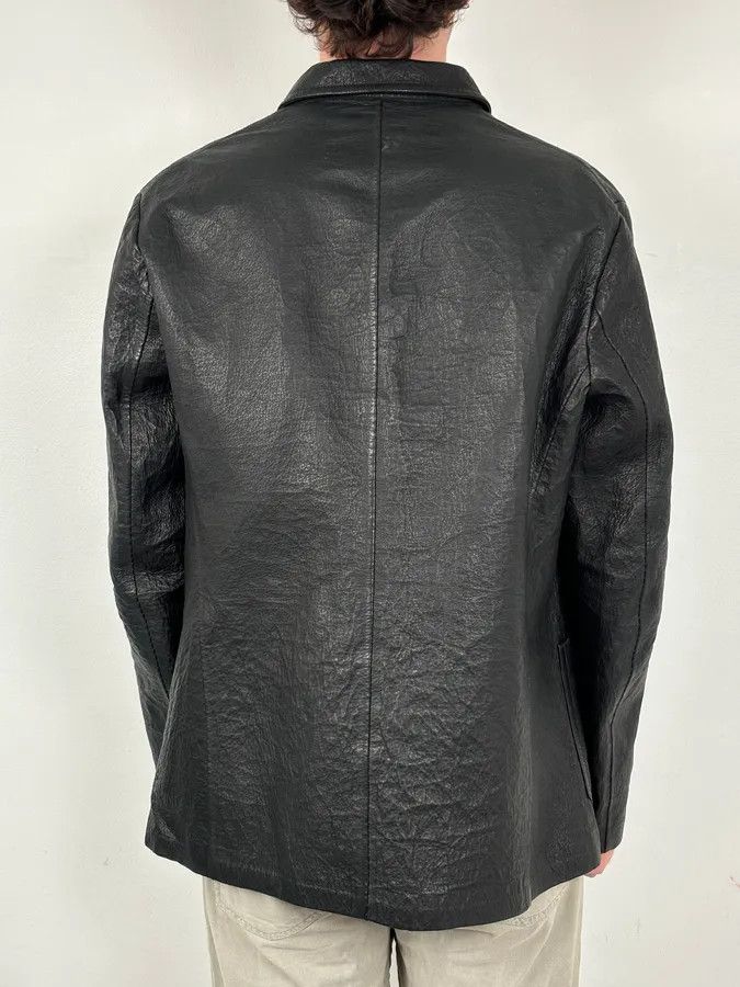 Isaac Sellam Experience Isaac Sellam Black Premium Buttoned Leather Jacket Size US L / EU 52-54 / 3 - 3 Thumbnail