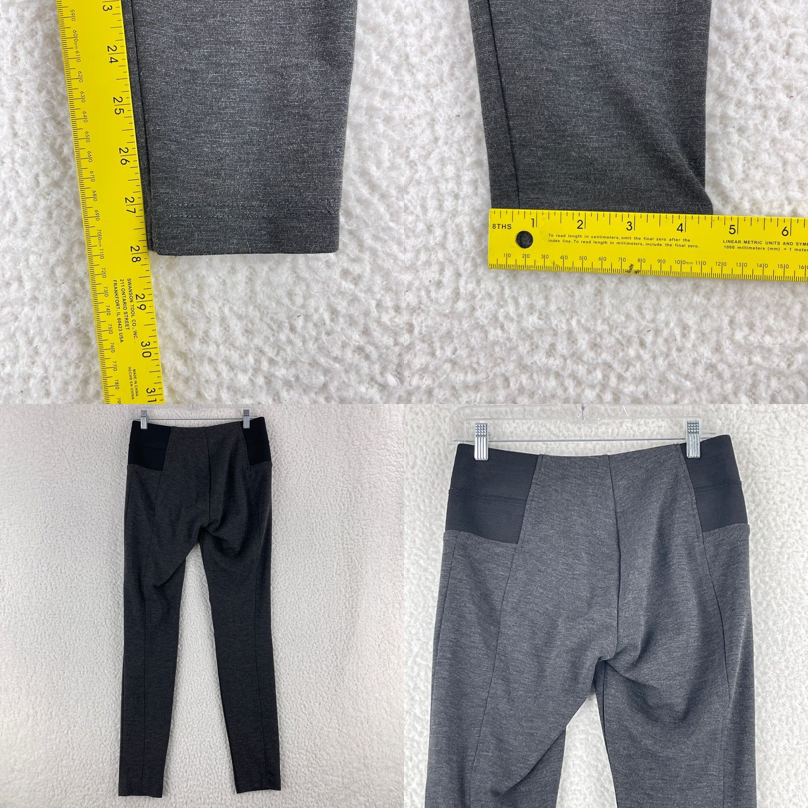 Vintage Kut from the Kloth Gray Legging Pants Womens Medium Pull On Skinny Knit Casual, Workwear, 28 Inseam, Aline? Size 32" / US 10 / IT 46 - 8 Thumbnail