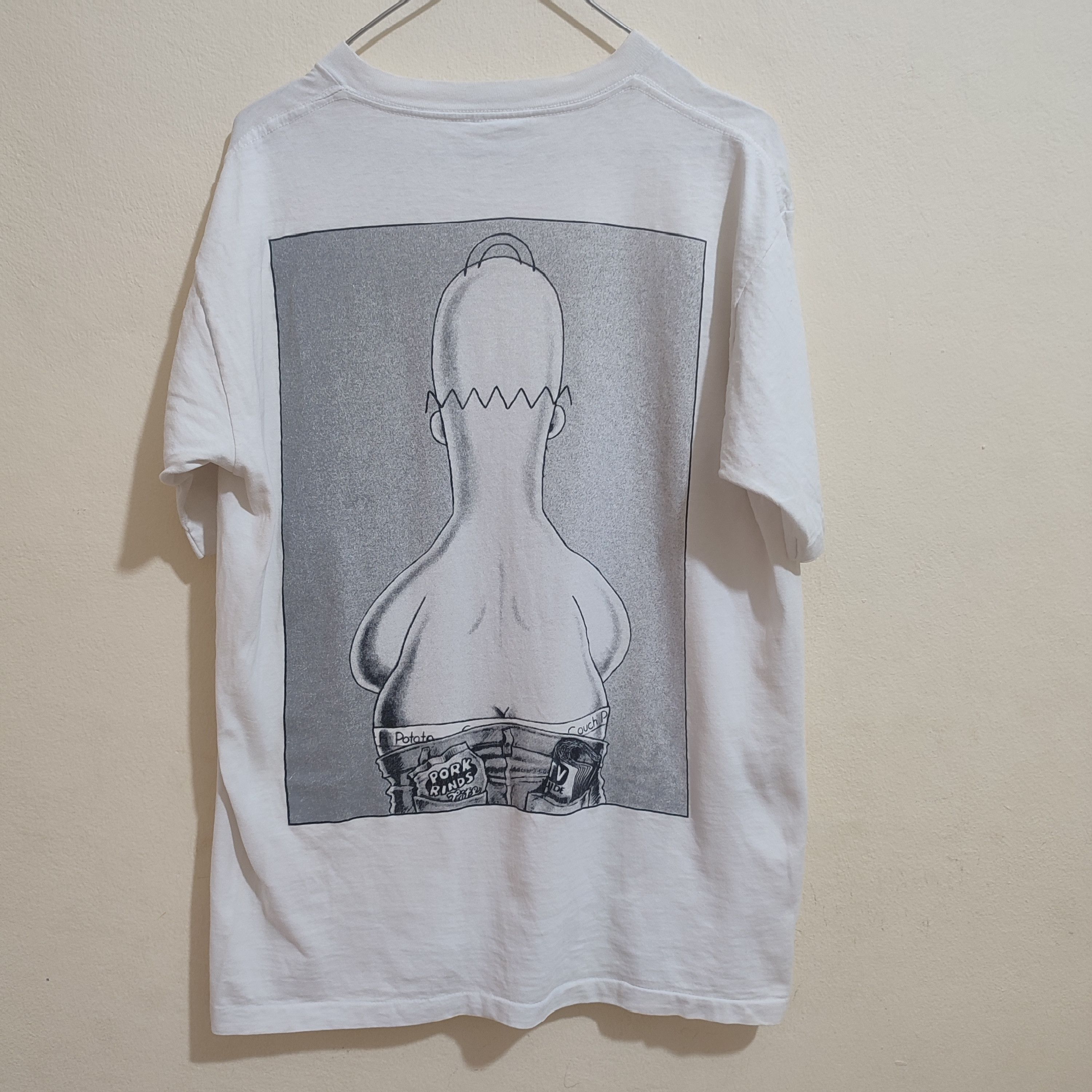 The Simpsons VTG 1994 Homer Simpson "Couch Potato" Print single stitch Size US L / EU 52-54 / 3 - 2 Thumbnail