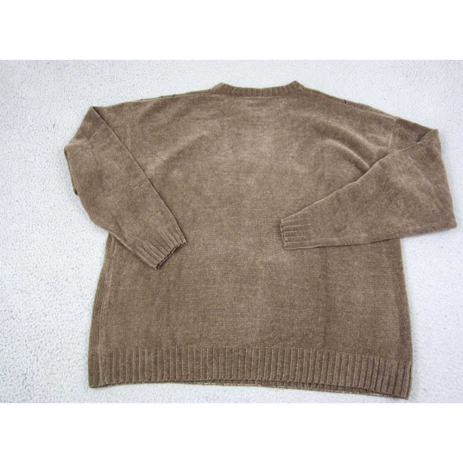 Vintage J. Ferrar Sweater Mens 2XL Brown Argyle Diamond Knit Crewneck Velvet Vintage? No Size US XXL / EU 58 / 5 - 7 Thumbnail