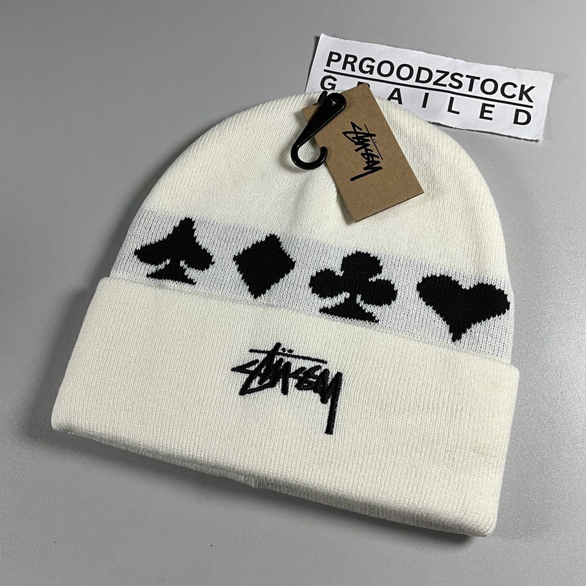 Stussy Stussy beanie hat - natural Size ONE SIZE - 2 Thumbnail