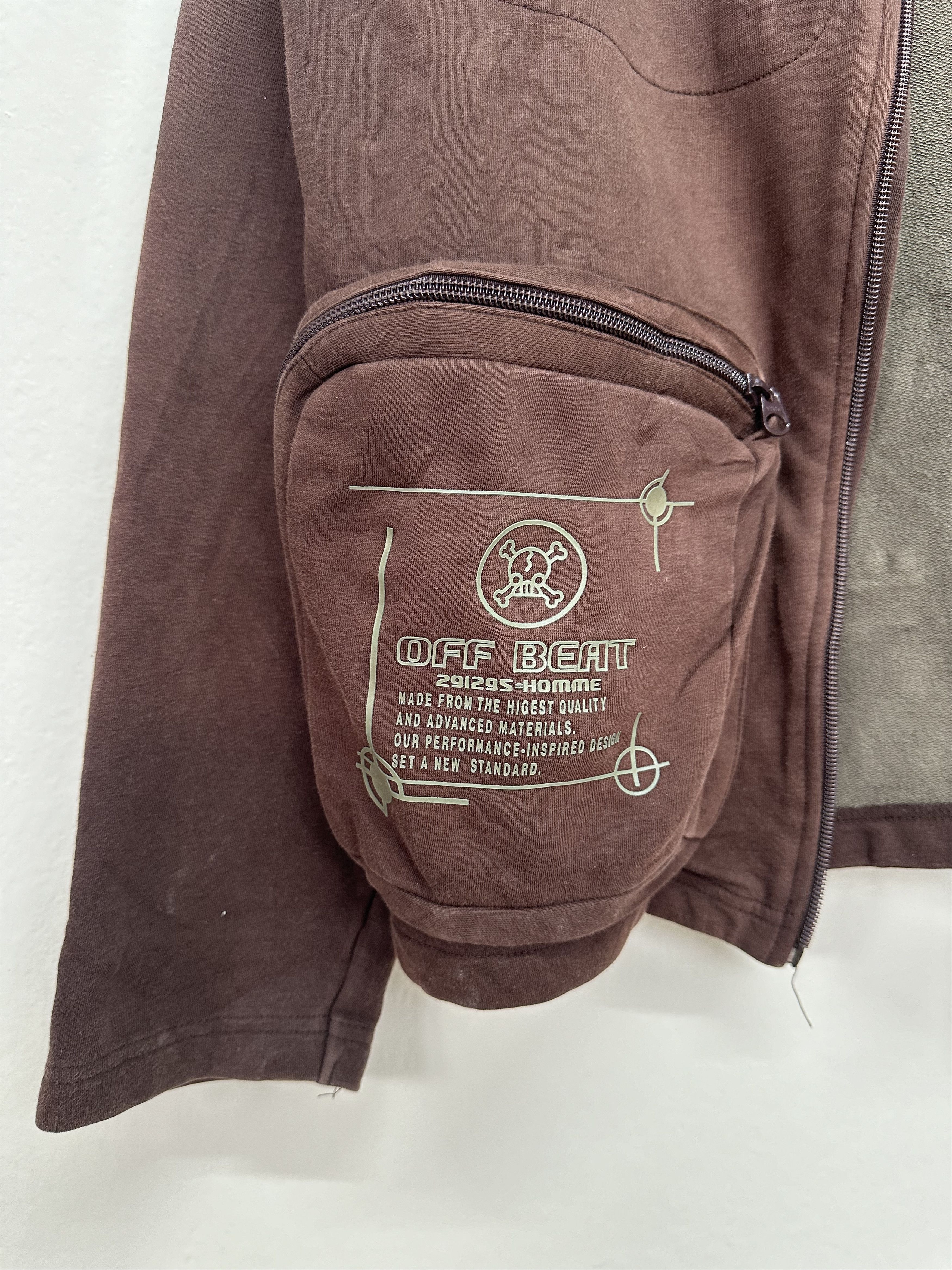 Beauty Beast Off Beat 291295 Reconstructed Cargo Hoodie Zipper Jacket Size US M / EU 48-50 / 2 - 7 Thumbnail