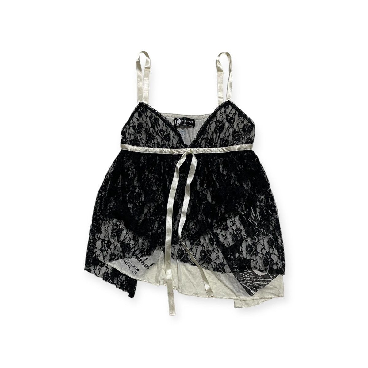 Andy Warhol × Hysteric Glamour Lace Lingerie Cami Top Size ONE SIZE - 1 Thumbnail