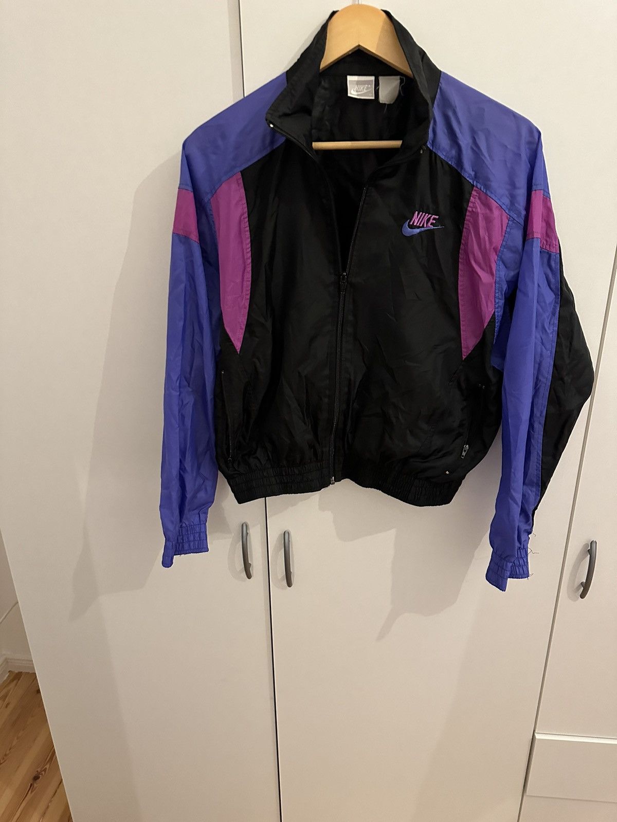 Retro Jacket Nike Vintage Jacke Vtg Retro 80s 90s Nike Grey Tag