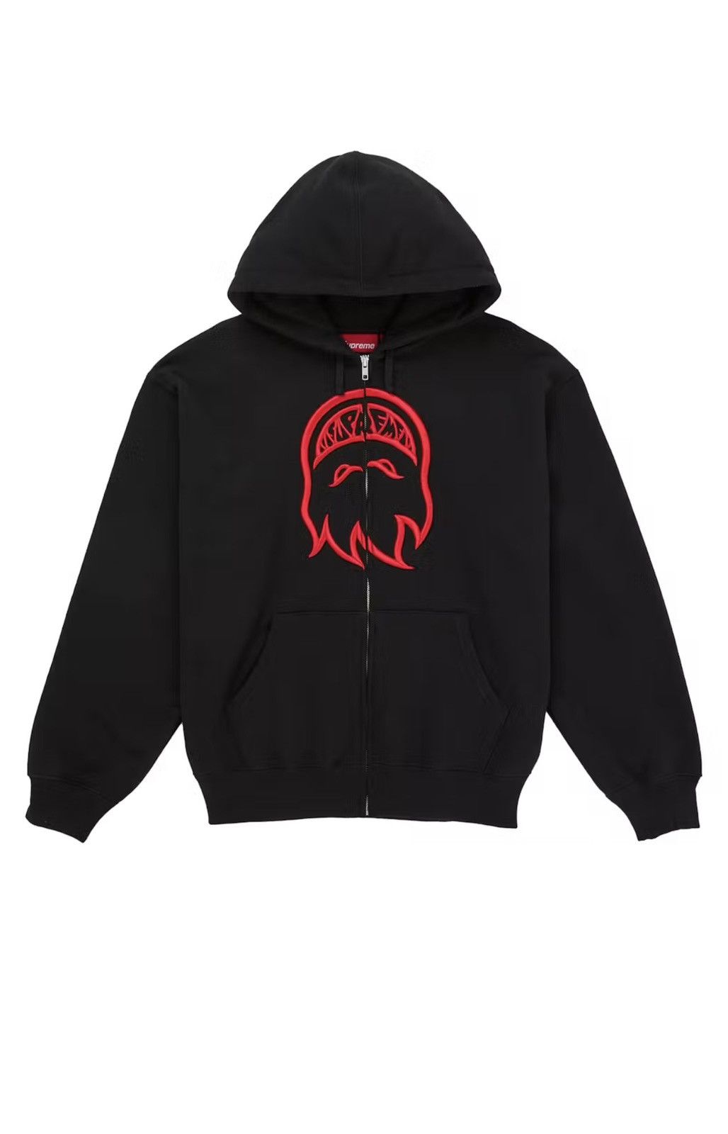 Supreme Supreme Flash Zip Up Hooded Sweatshirt Art Dealer Black