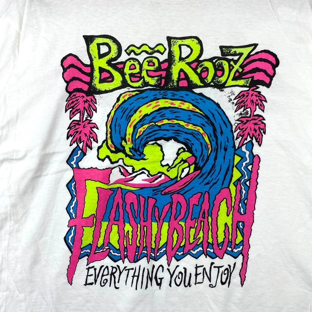 Other BEE ROOZ FLASHY BEACH Art Surf Illustration Tee Shirt Top Size L / US 10 / IT 46 - 3 Thumbnail