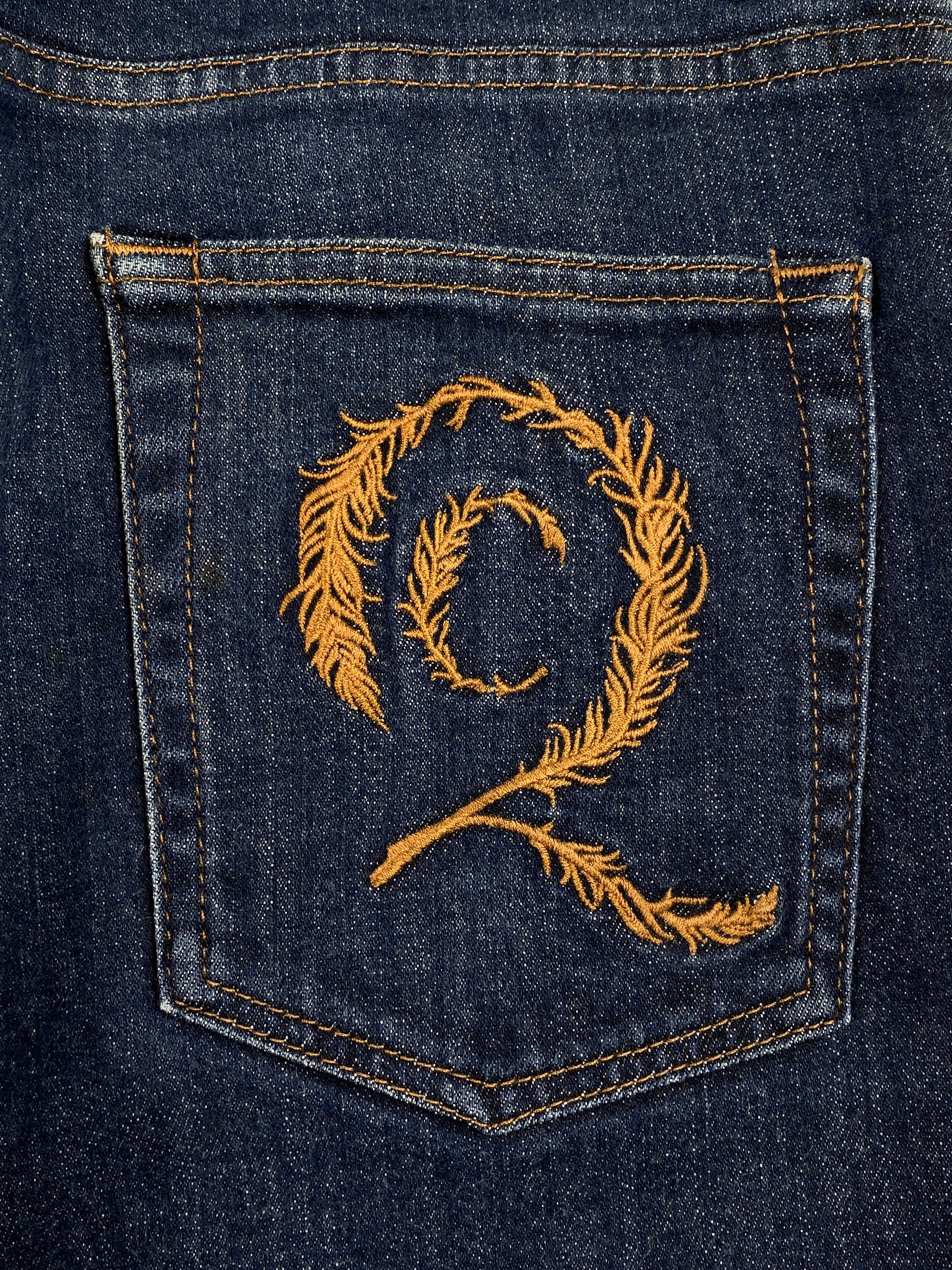 Alexander McQueen "Joyce" Embroidered Logo Denim Jeans Size US 30 / EU 46 - 12 Thumbnail