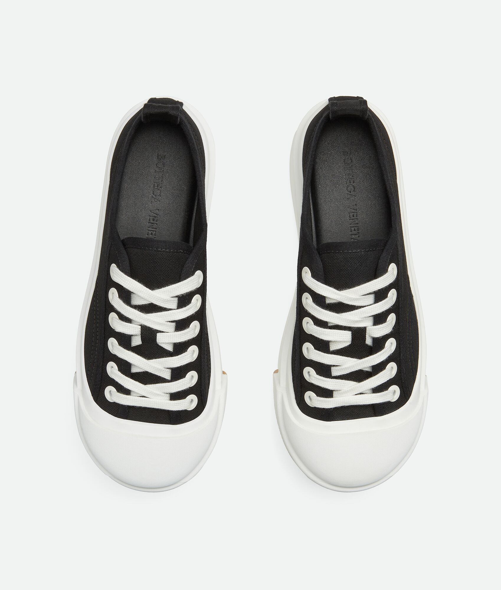 Bottega Veneta o1bcso1str0925 Vulcan Platform Sneakers in Black/White Size US 11 / EU 44 - 4 Thumbnail