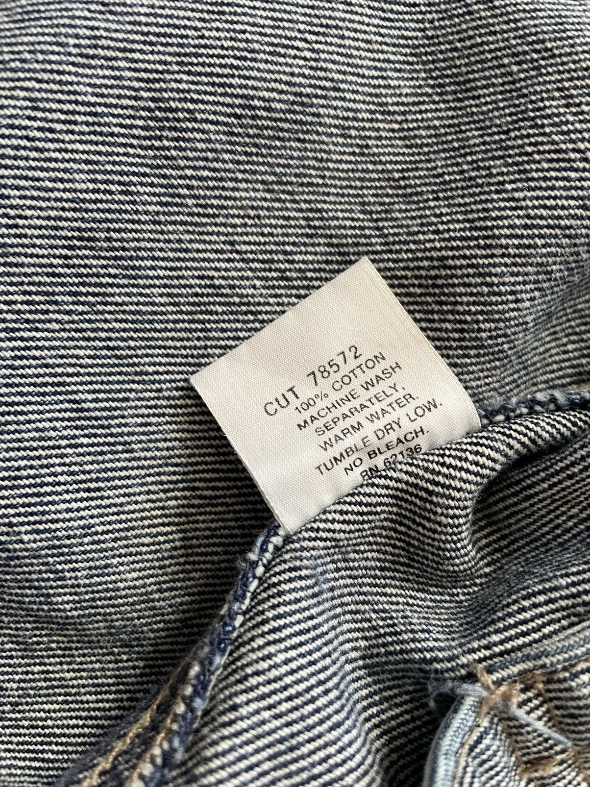 Guess VTG 90s Guess USA Denim Trucker Trim Sz L distressed Size US L / EU 52-54 / 3 - 10 Thumbnail