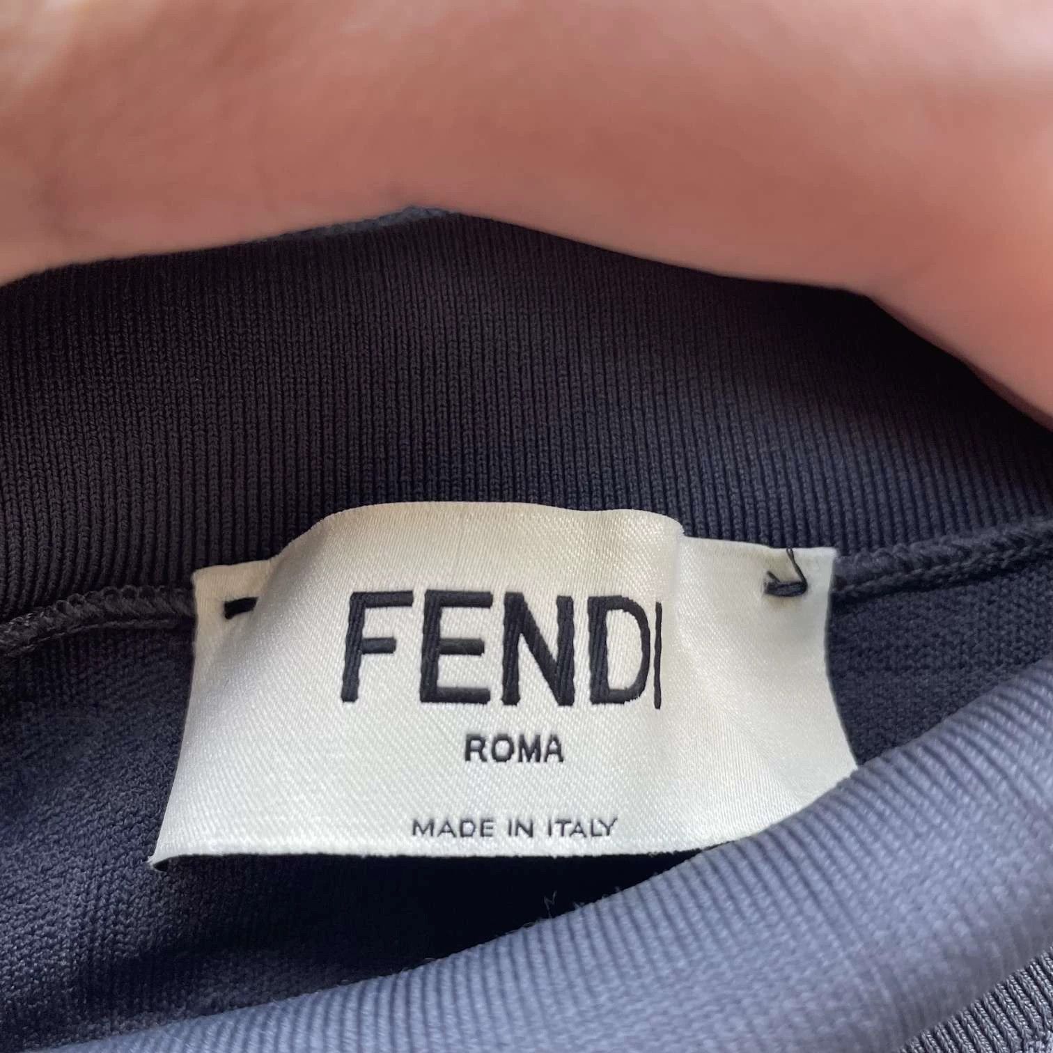 Fendi FENDI Women's 99 New Logo Turtleneck Sleeveless Blue Dress 42 Size M / US 6-8 / IT 42-44 - 4 Thumbnail