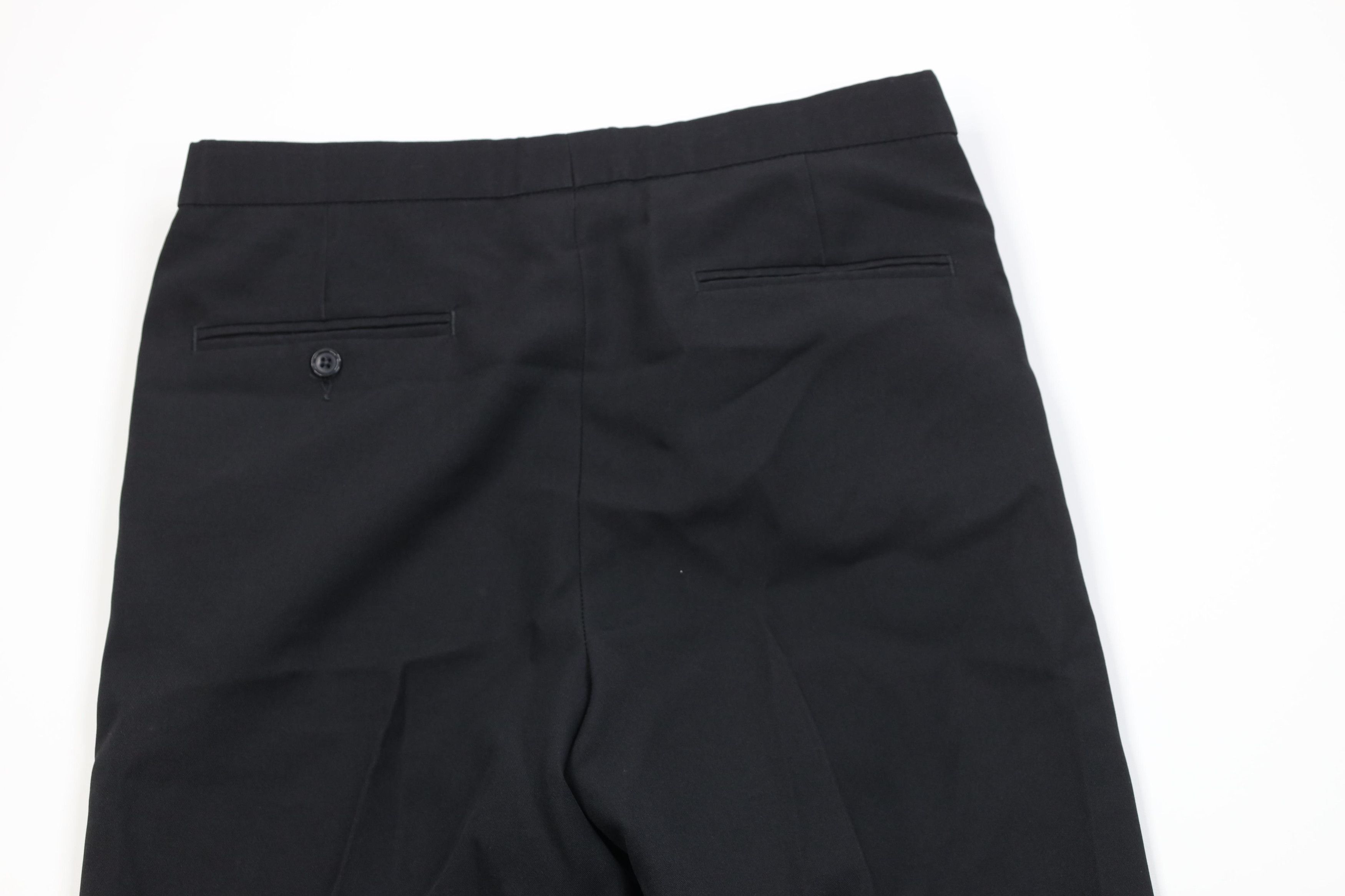 Vintage Vintage 90s Streetwear Knit Buckle Waist Tuxedo Pants Prom Size US 29 - 10 Thumbnail