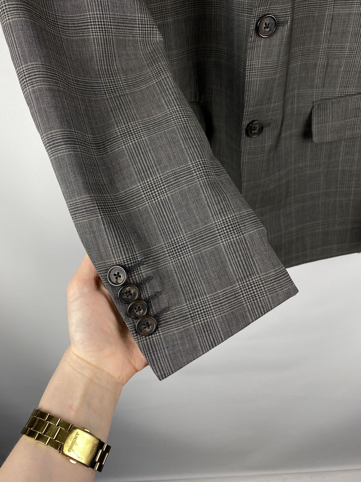 Etro Etro men’s wool checked paisley lined blazer jacket Size 40R - 10 Thumbnail
