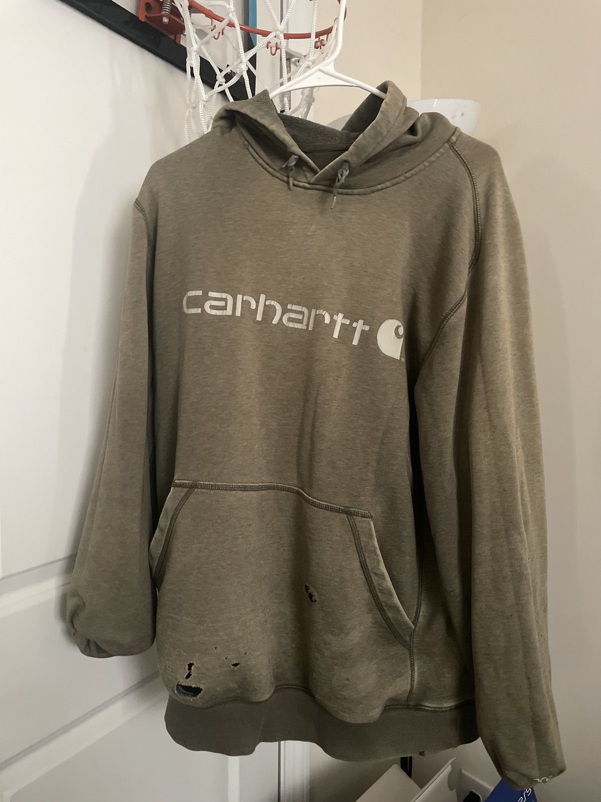 Carhartt × Vintage Men's XL Carhartt hoodie olive green Size US XL / EU 56 / 4 - 1 Preview