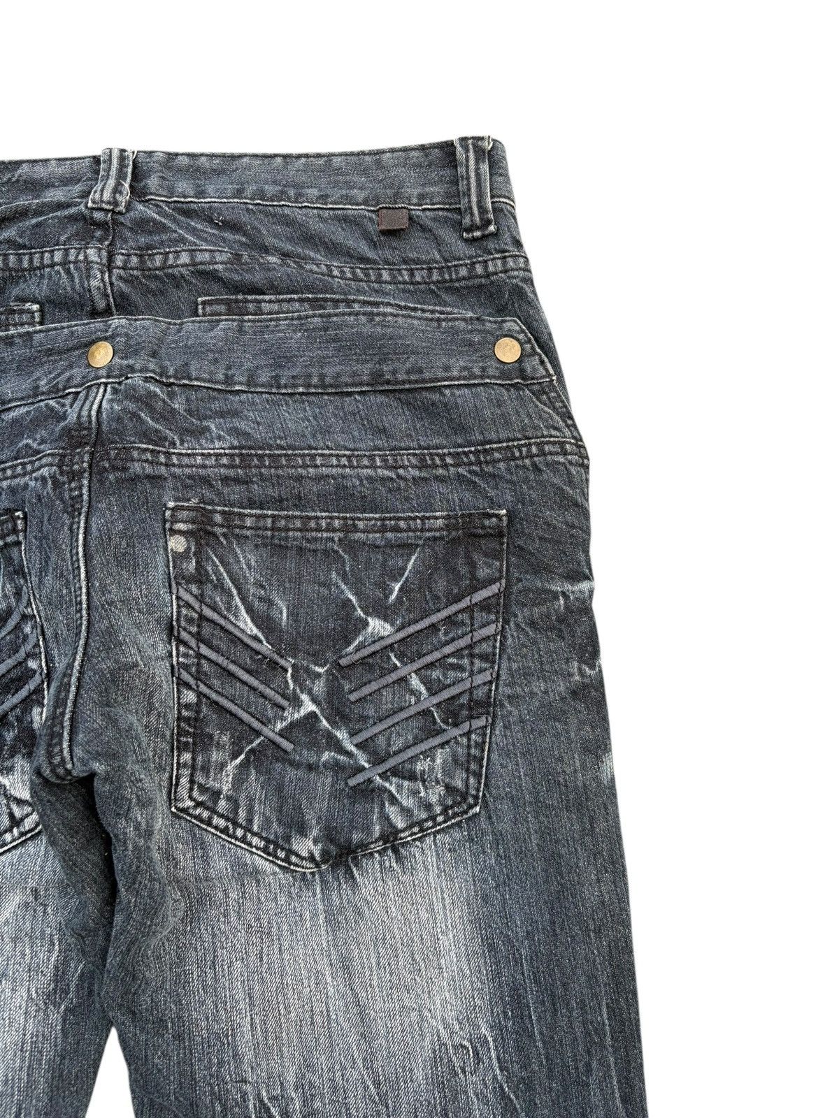 Hysteric Glamour PUNK MINISTRY HYSTERIC DOUBLE WAIST CLAWNMARK DISTESSEDDENIM Size US 35 - 10 Thumbnail