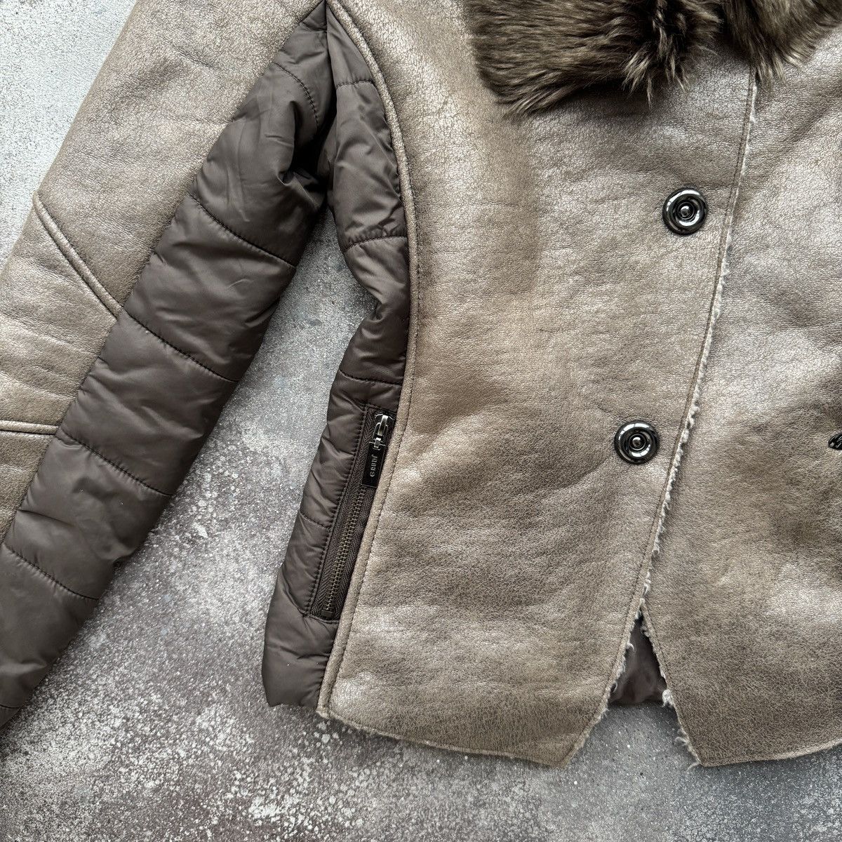 Hysteric Glamour 2000’s Vintage Y2K Faux Fur Sheepskin Winter Jacket Size M / US 6-8 / IT 42-44 - 7 Thumbnail