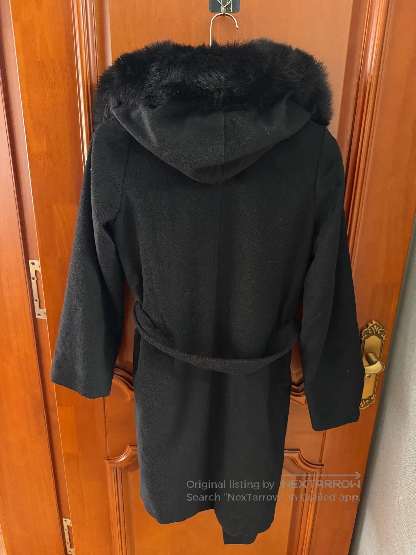 Max Mara Max Mara Black Fox Fur Collar Jacket| Size XXS / US 00 / IT 34 - 2 Thumbnail