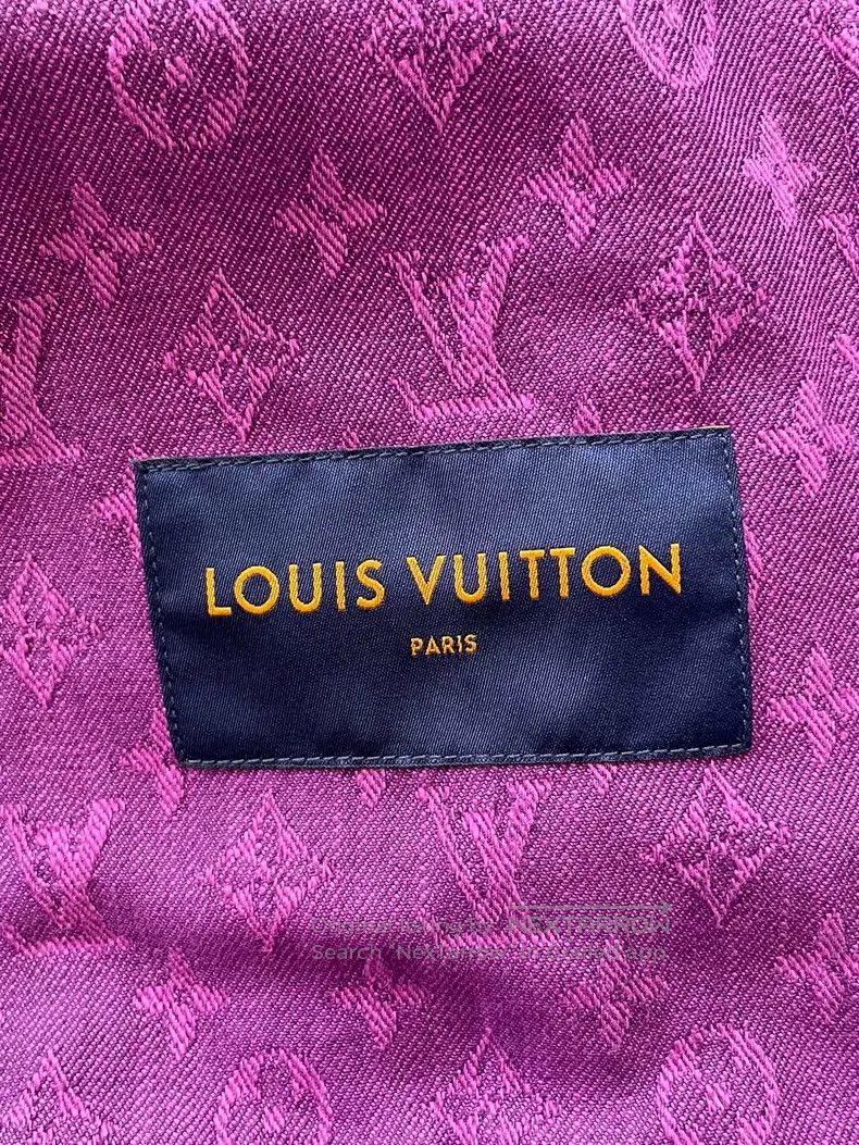Louis Vuitton Louis Vuitton Purple full logo denim jacket Size US M / EU 48-50 / 2 - 3 Thumbnail