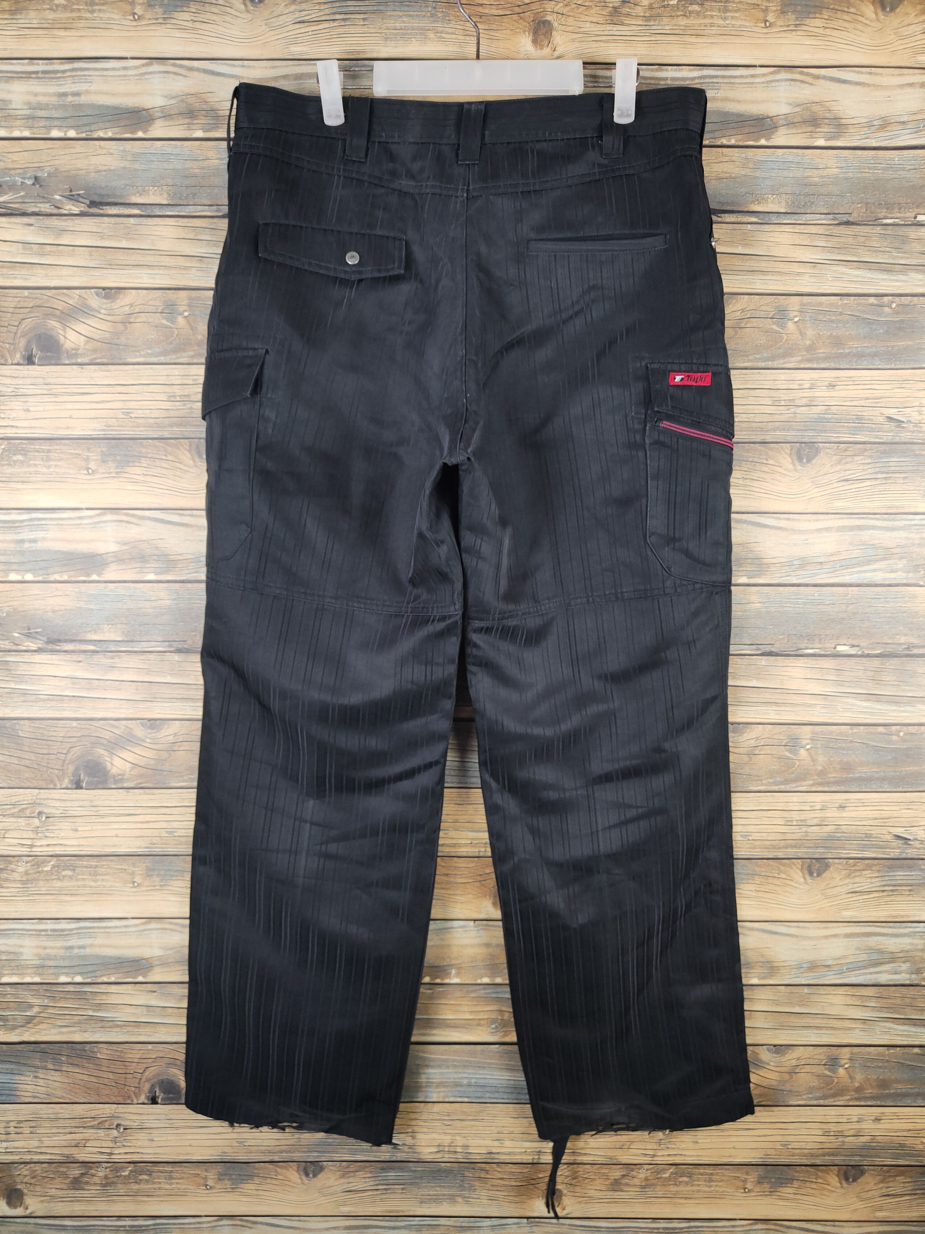 Japanese Brand DLL Teagles Black Multipocket Cargo Pants #2360 Size US 36 / EU 52 - 7 Thumbnail