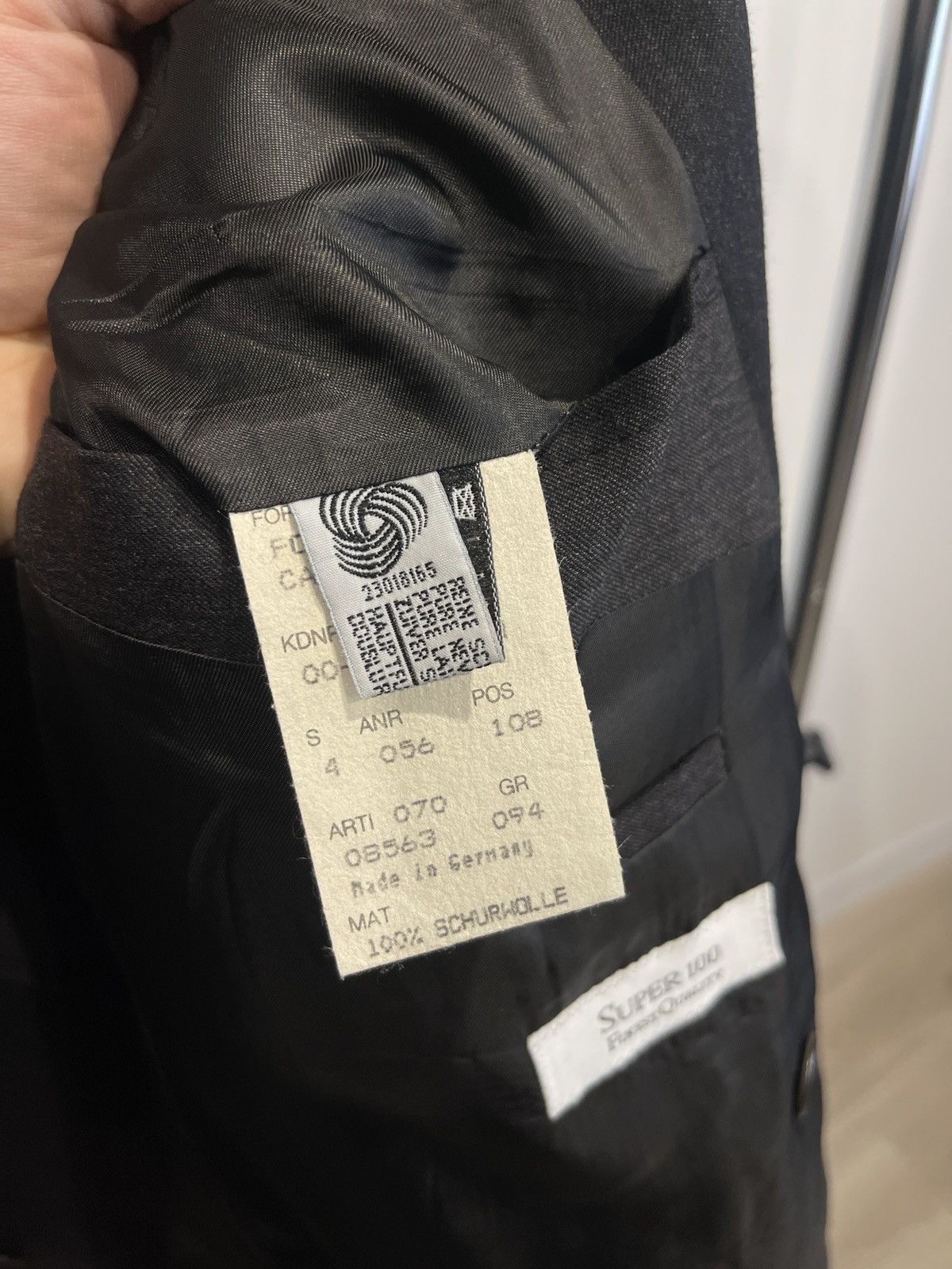 Hugo Boss Vintage double-breasted jacket blazer hugo boss dark gray 40 Size 40L - 8 Thumbnail