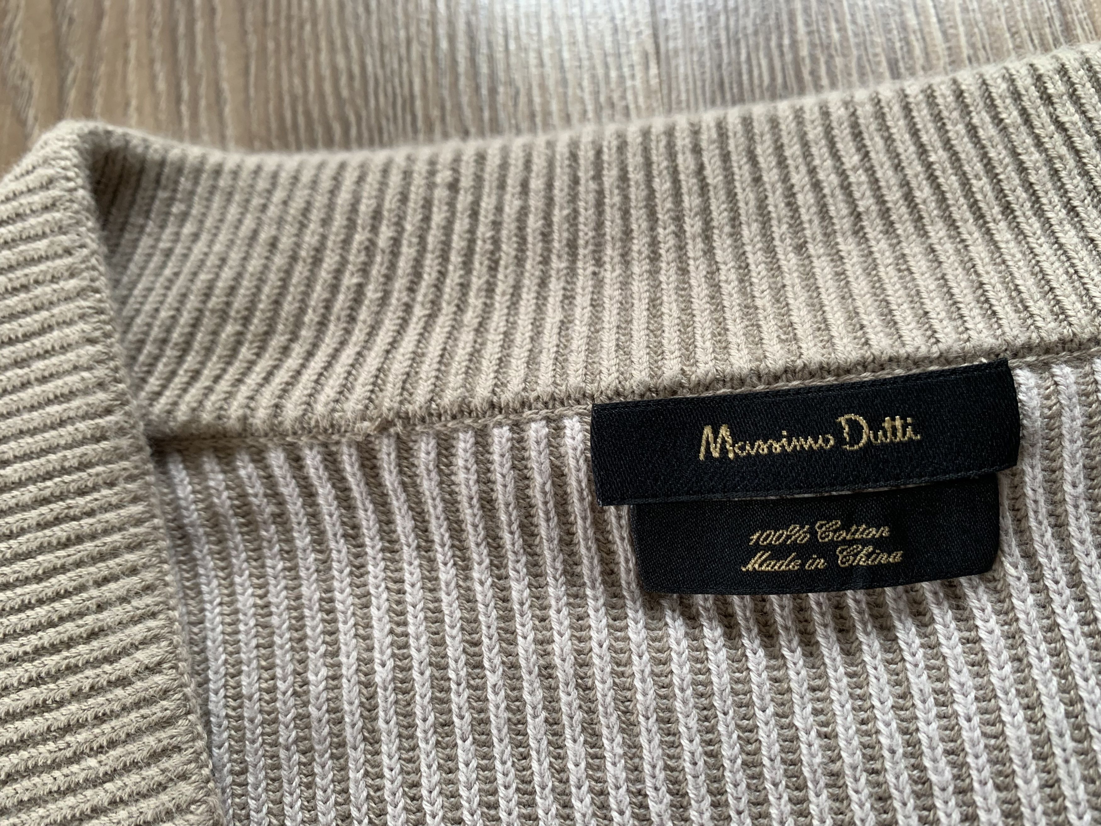 Massimo Dutti Massimo Dutti Mens Beige Cotton Cardigan Size US M / EU 48-50 / 2 - 5 Thumbnail