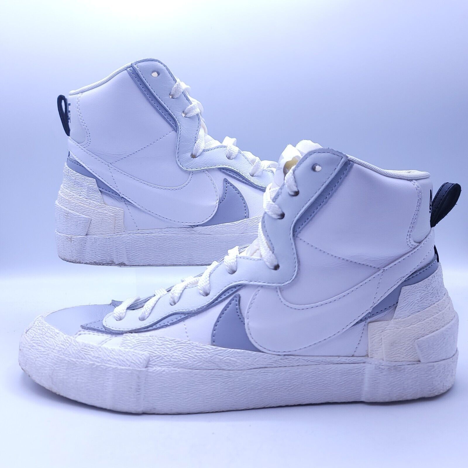 Nike Nike Blazer Mid Sacai Shoe Mens Size 11 BV0072-100 white Size US 11 / EU 44 - 5 Thumbnail